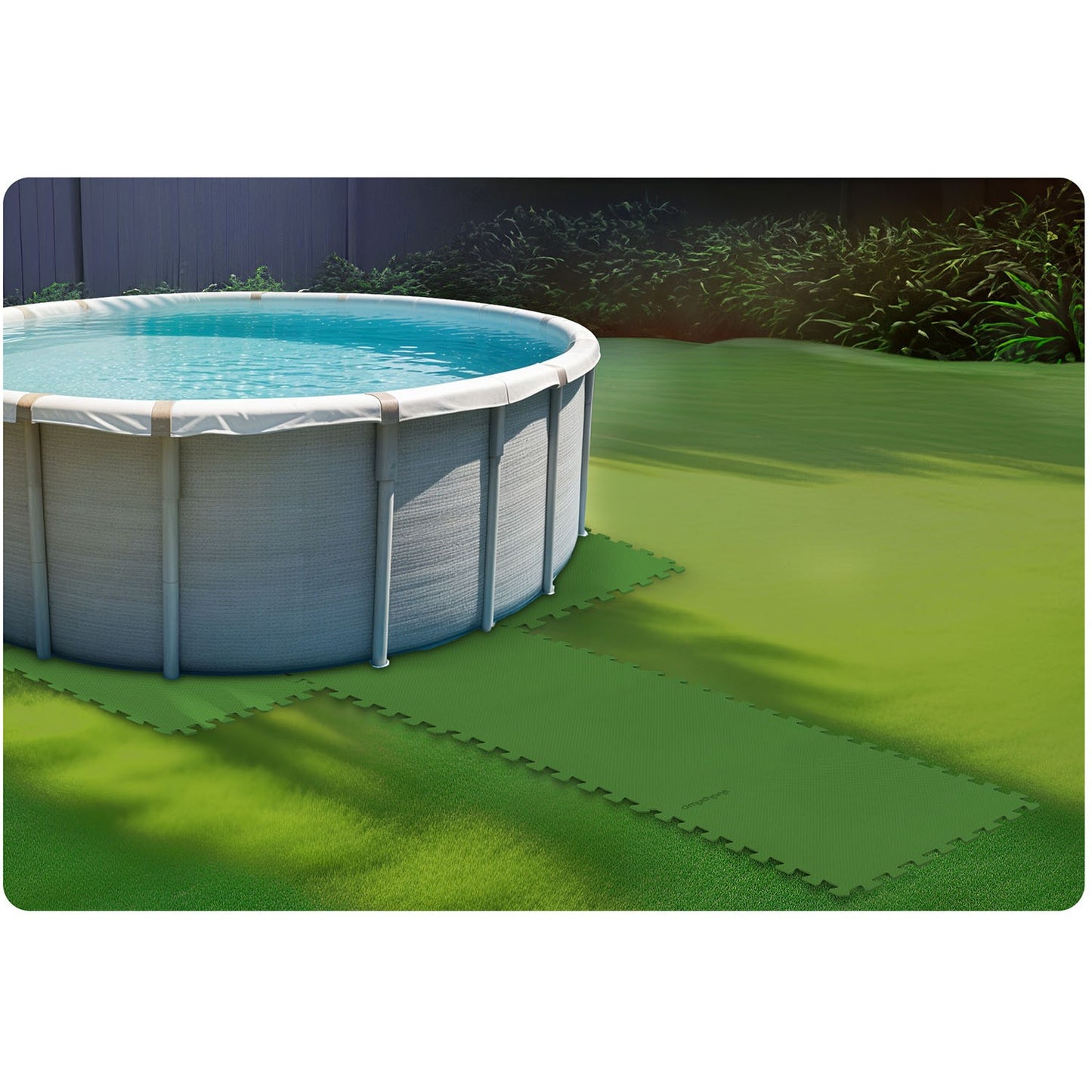 Foam mat for pool puzzle 50 x 50 cm 8 pcs