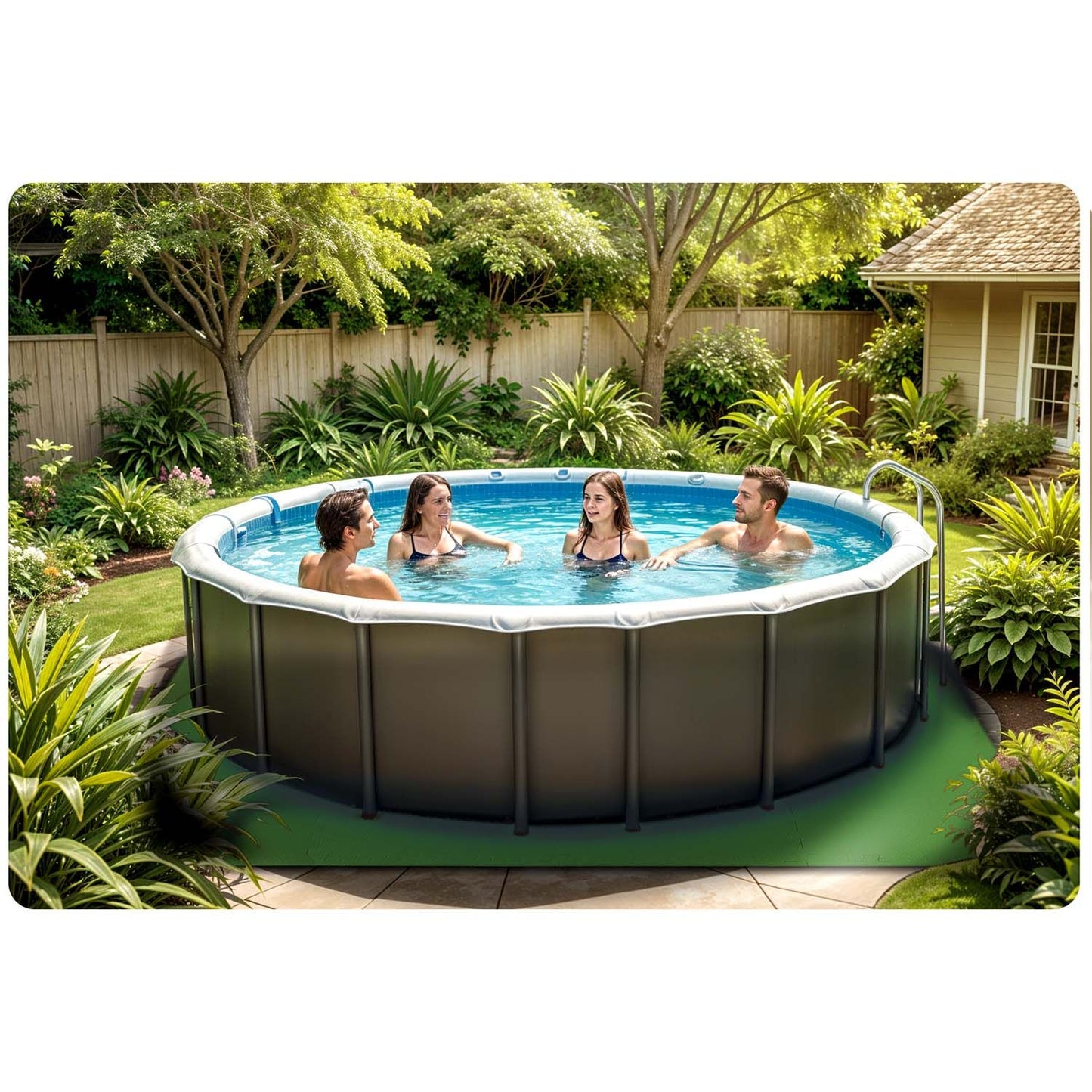 Foam mat for pool puzzle 50 x 50 cm 8 pcs