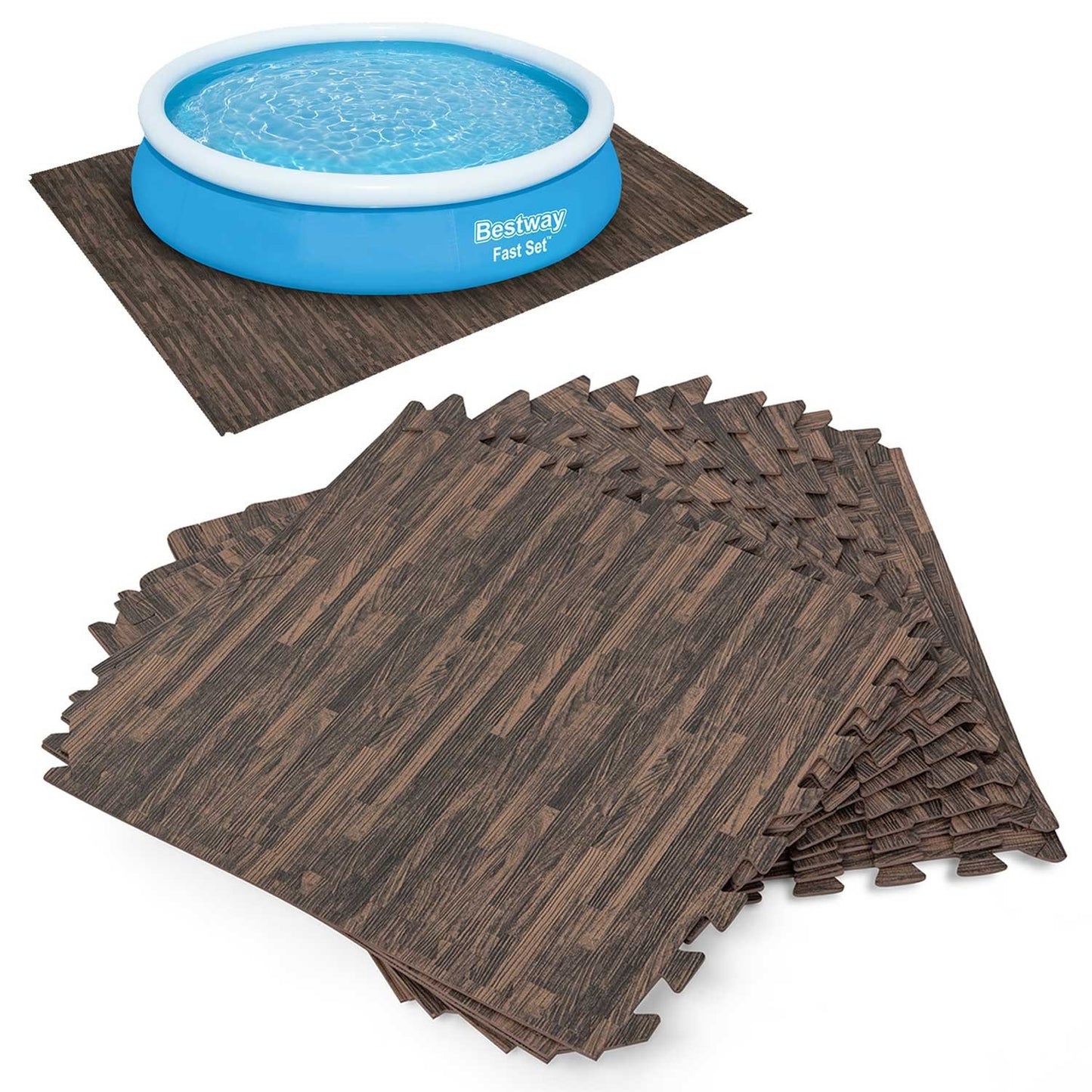 Foam mat for the pool puzzle 50 x 50 cm 12 pcs Bestway 58712