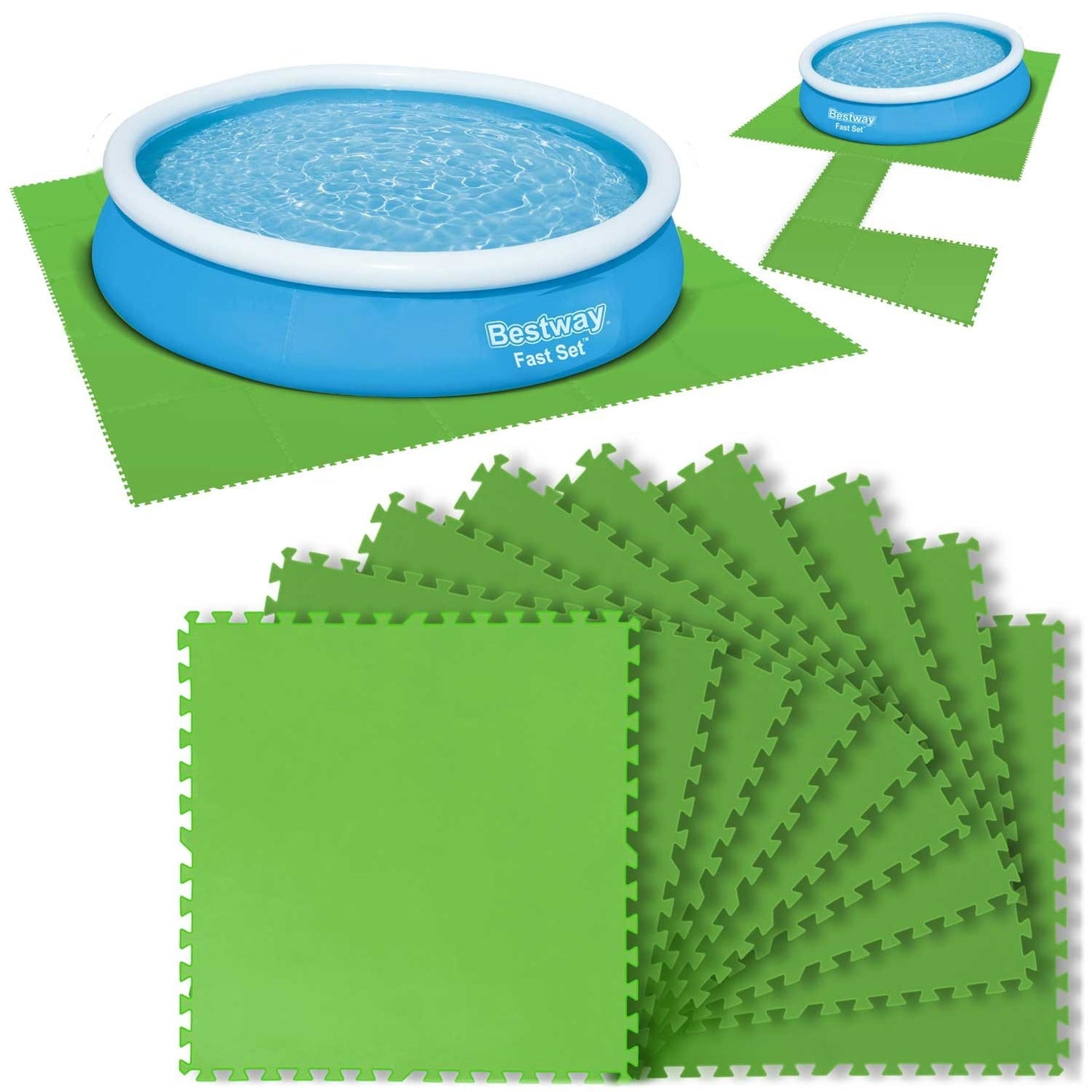 Foam mat for the swimming pool puzzle 78 x 78cm 9 pcs Bestway 58636