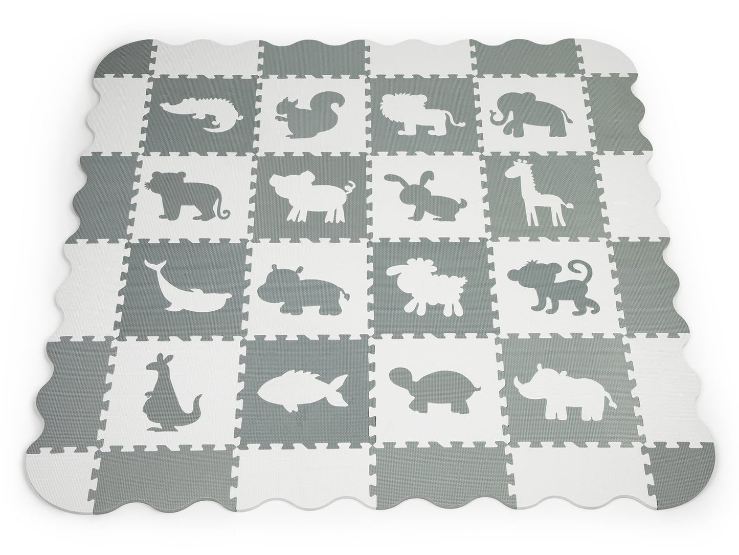 Foam mat with fence puzzle dry pool 36 pieces Ecotoys