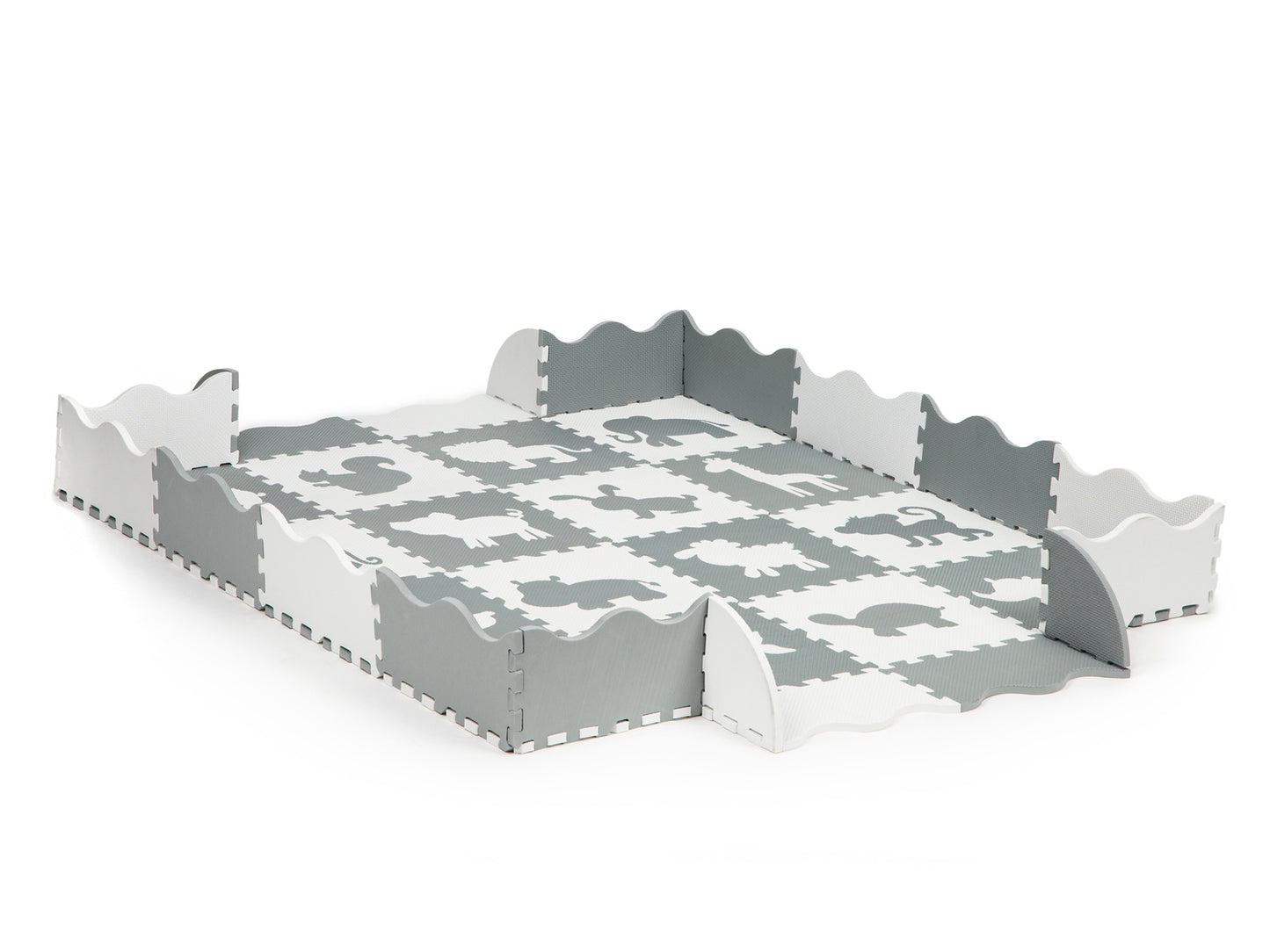 Foam mat with fence puzzle dry pool 36 pieces Ecotoys