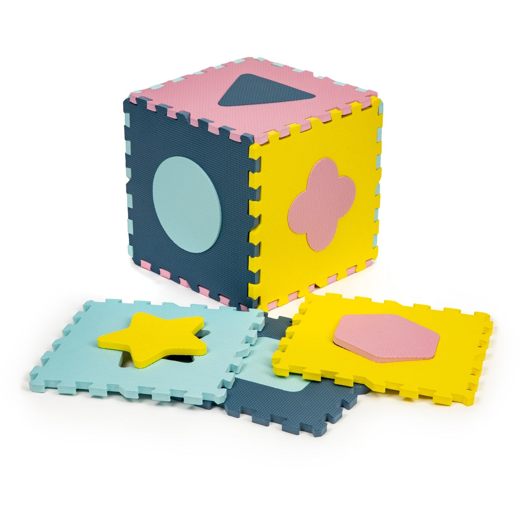 Foam mat with fence puzzle dry pool 37 pieces Ecotoys