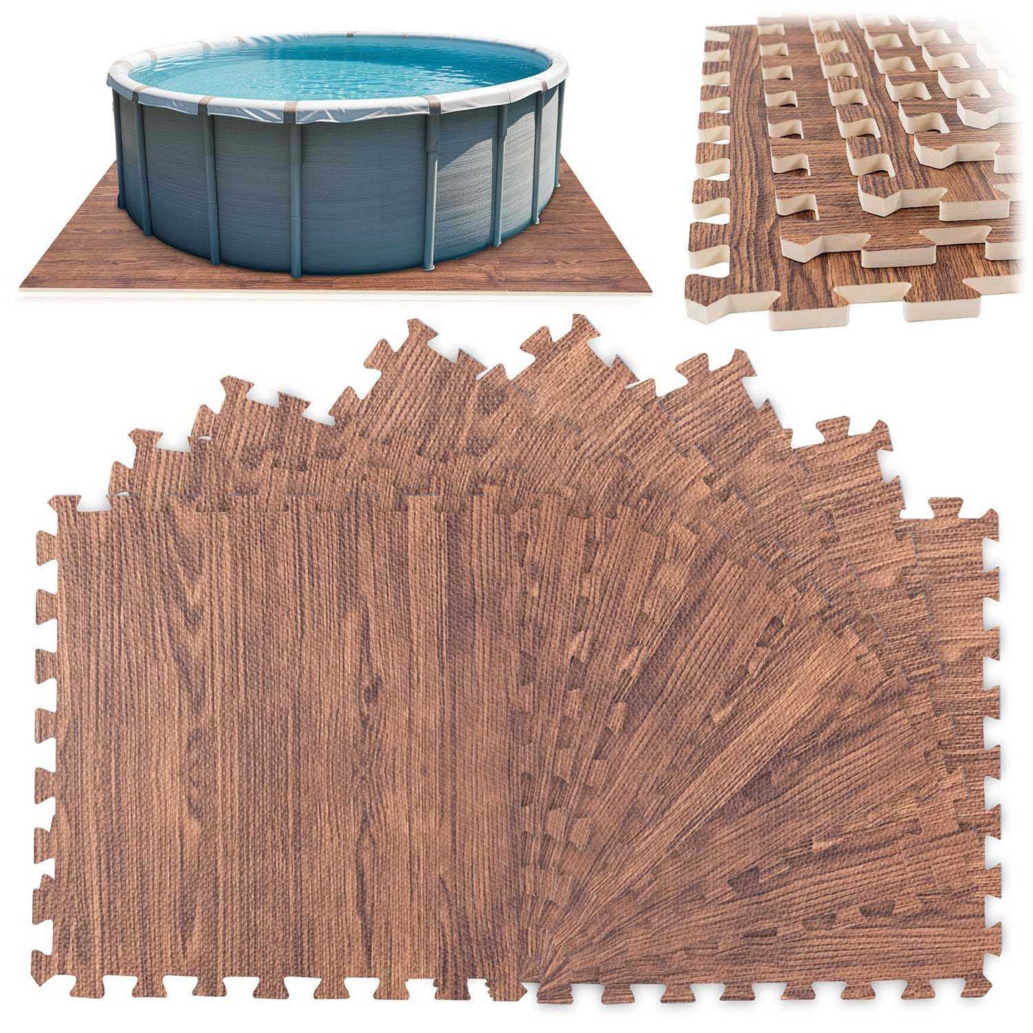 Foam puzzle mat for children, 50 x 50 cm, 8 pcs