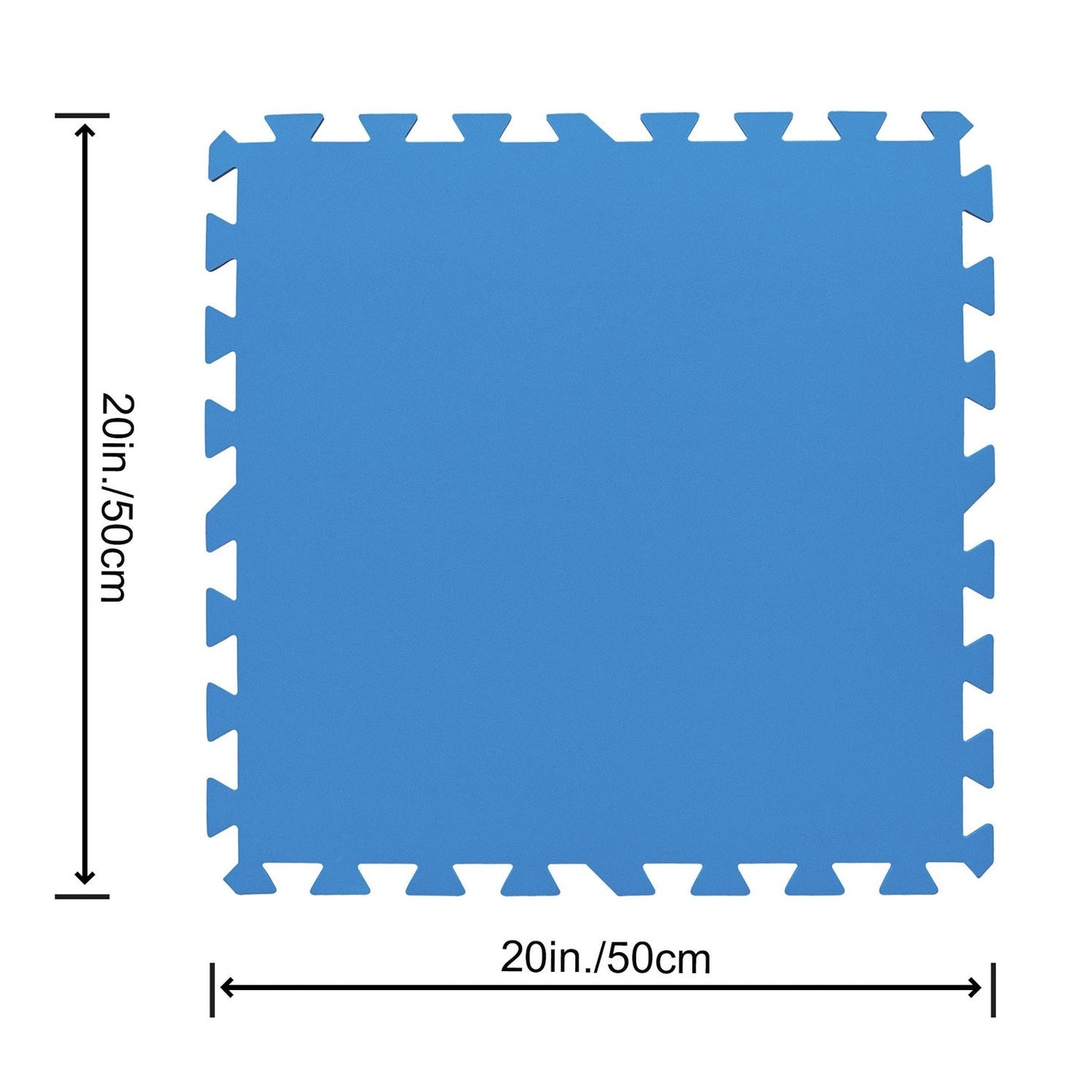 Foam puzzle mat for the swimming pool 50 x 50 cm 9 pcs Bestway 58220