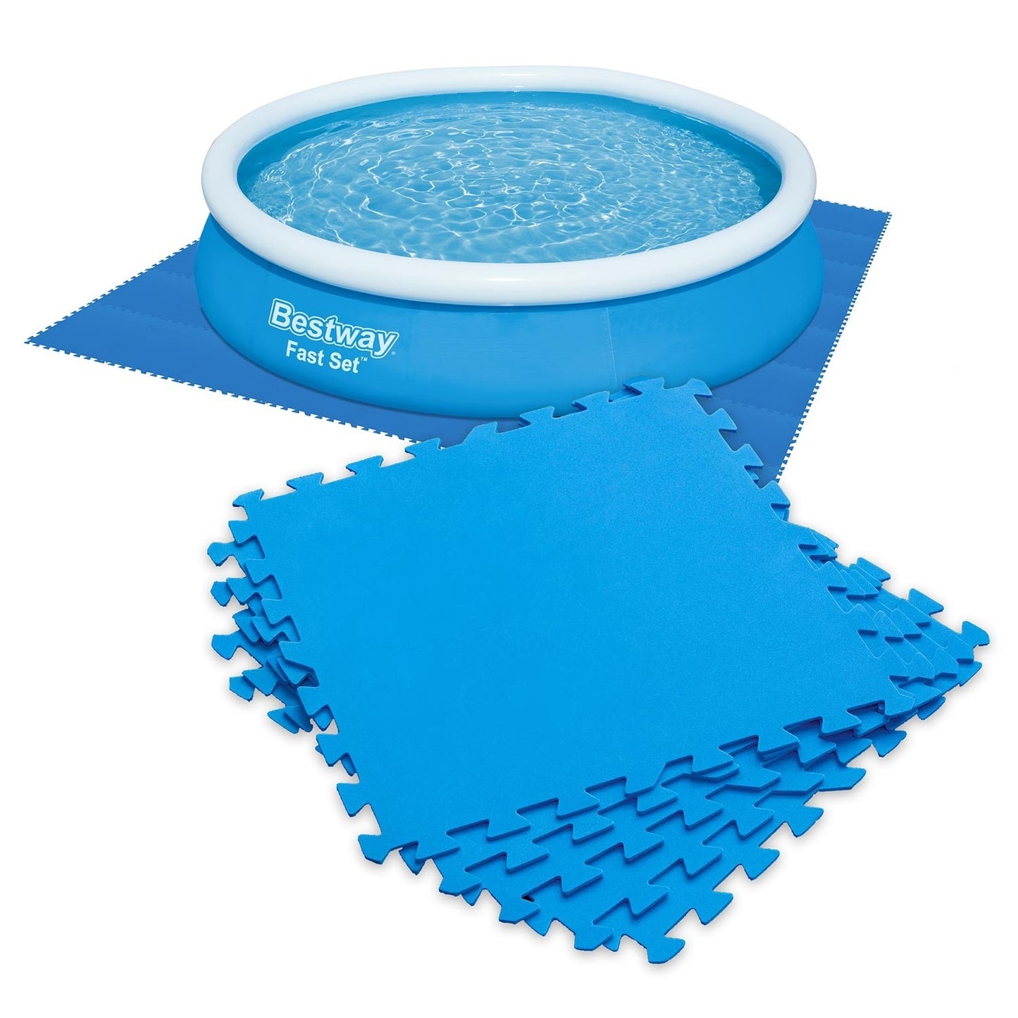 Foam puzzle mat for the swimming pool 50 x 50 cm 9 pcs Bestway 58220