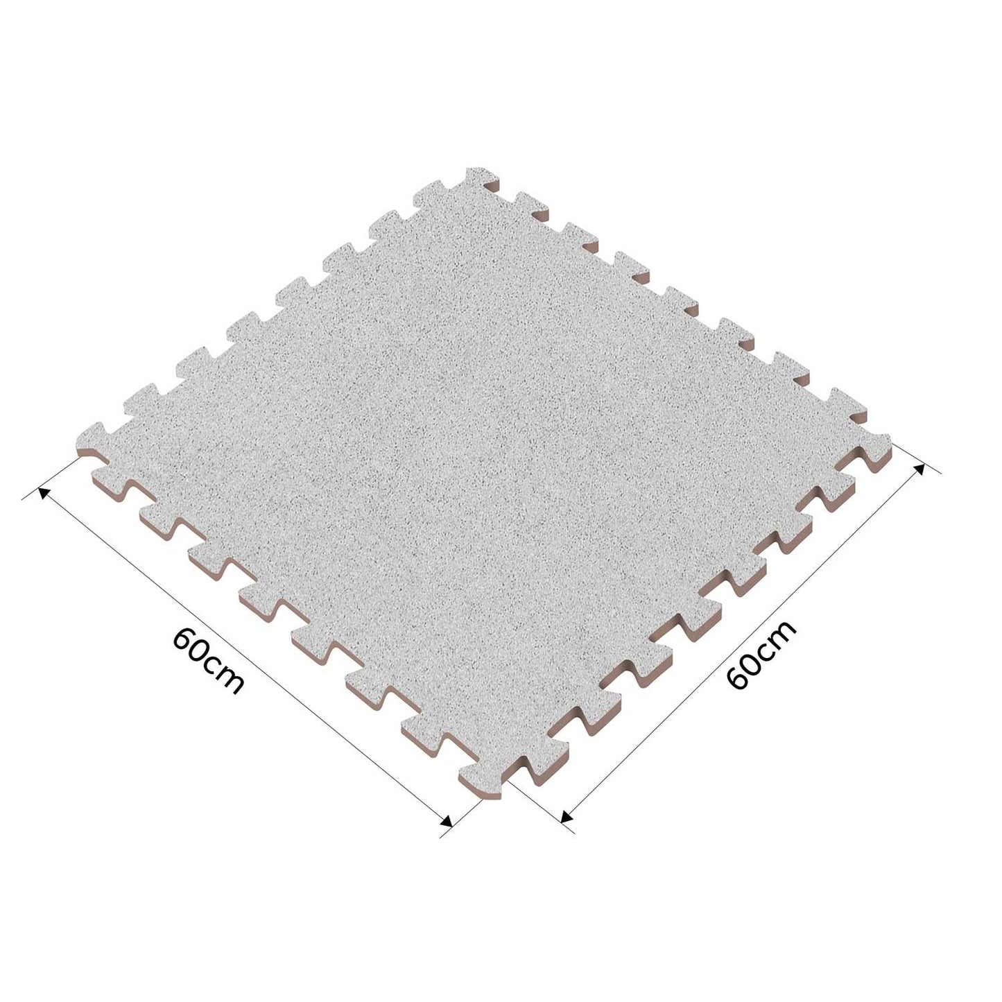 Foam rubber puzzle mat 180 x 120 cm Massido 6 pcs