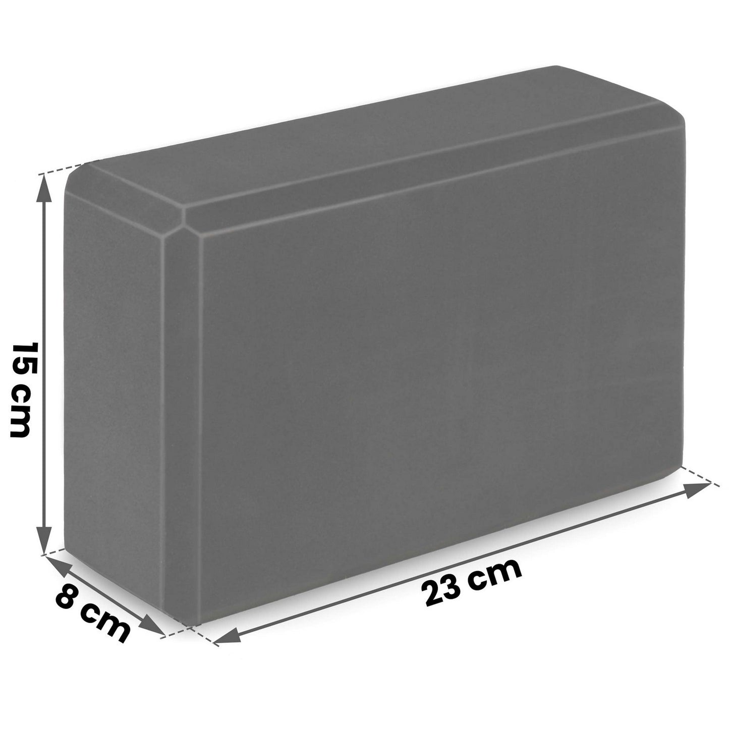 Foam yoga block - set of 2 NS-962 black