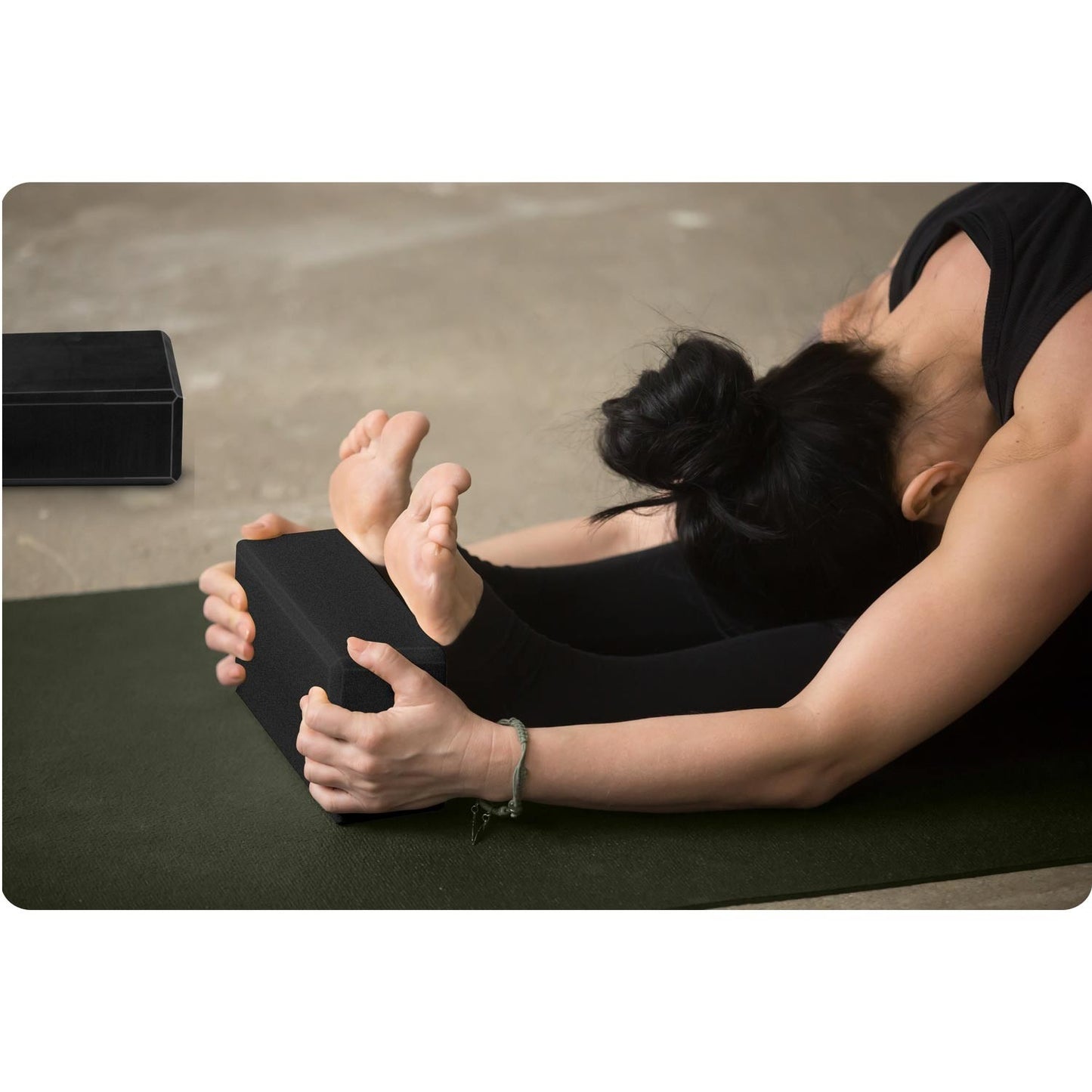 Foam yoga block - set of 2 NS-962 black