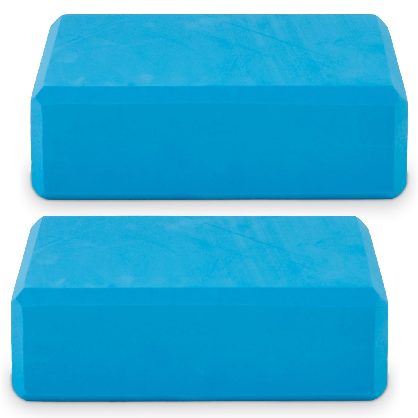 Foam yoga block - set of 2, blue (NS-962)