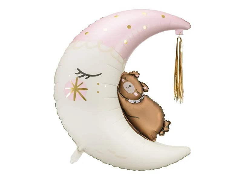 Foil balloon Teddy Bear on the moon 71cm x 86cm