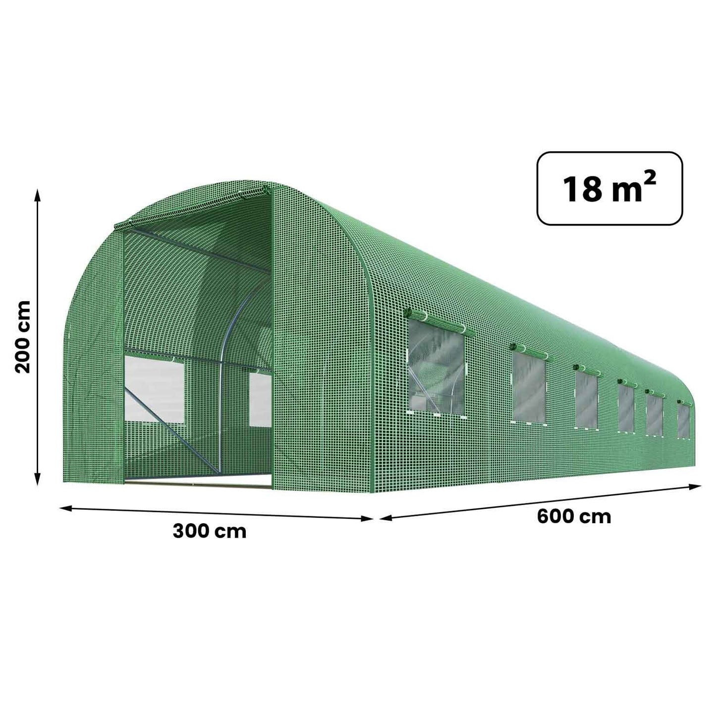 Foil for garden tunnel 3x6m (18m2) Plonos