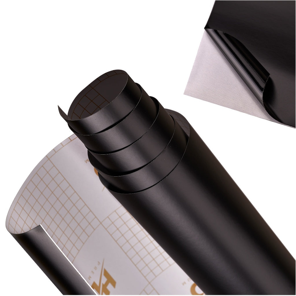 Foil roll matt black 1,52x28m