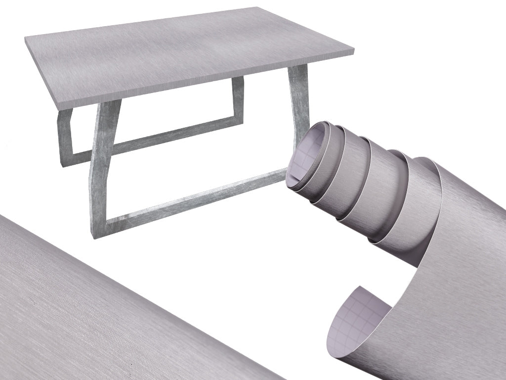 Foil roll metallic brushed grey1,52x30m