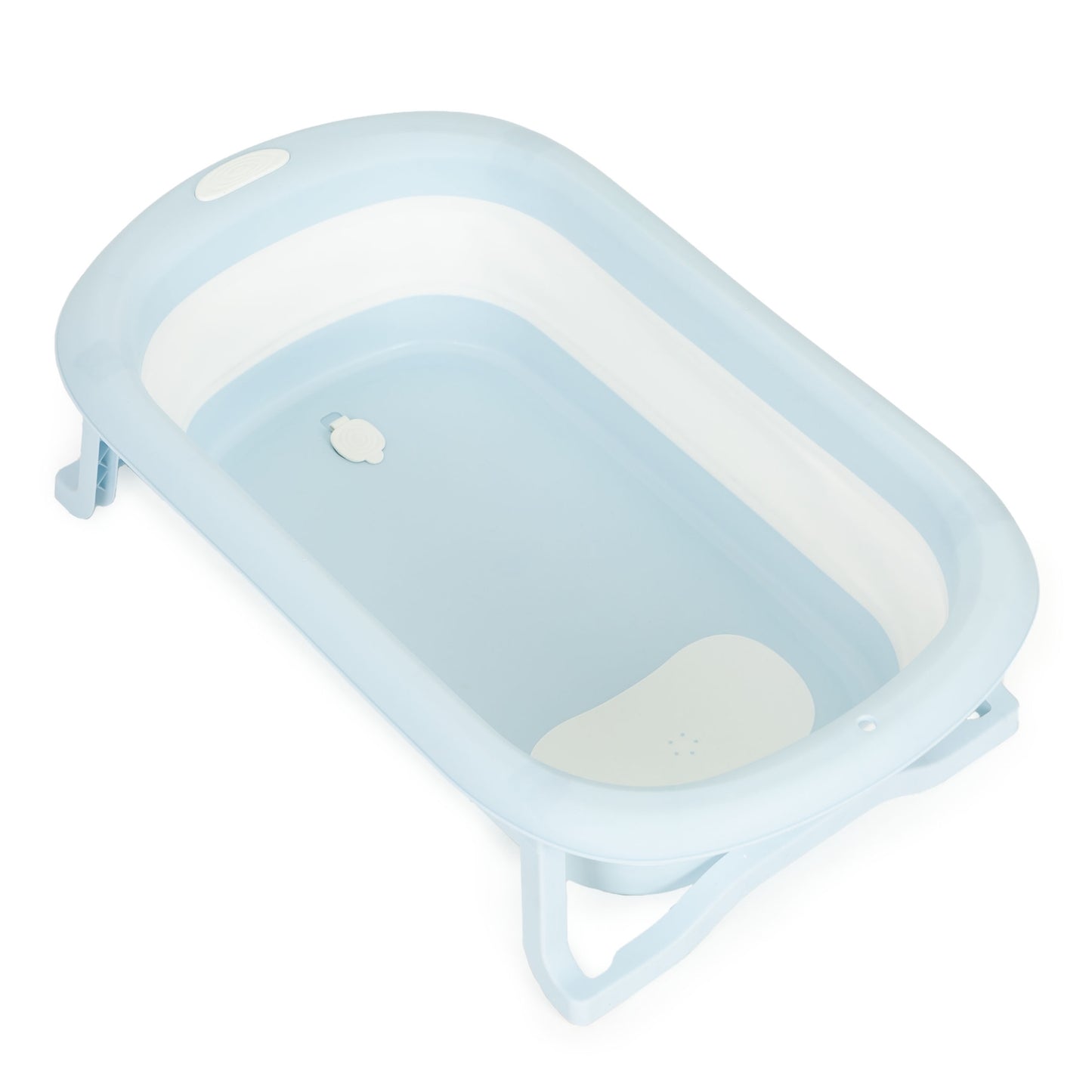 Foldable Baby Bathtub with Drain Plug – Grey