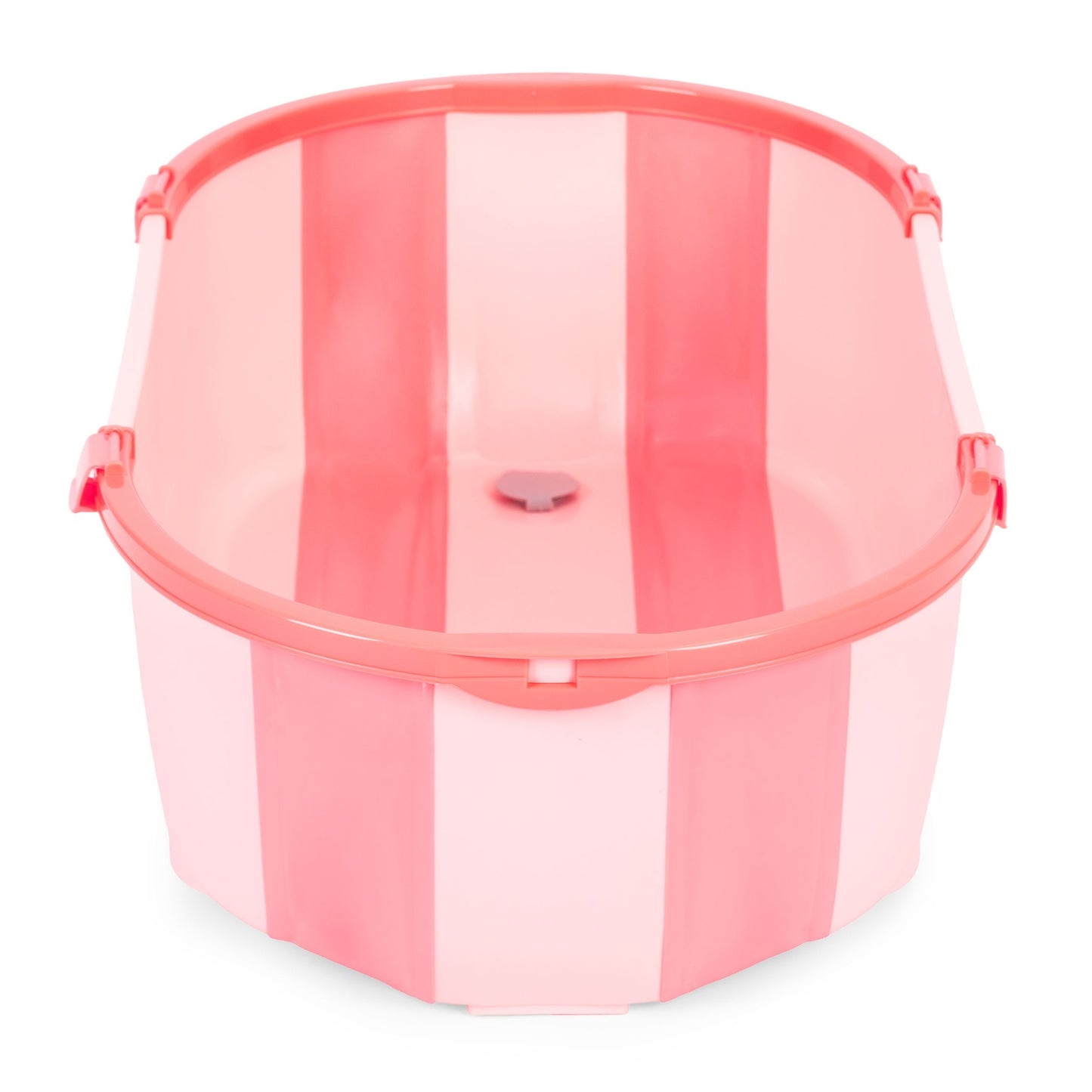 Foldable Baby Bathtub with Drain Plug – Pink, Safe Materials