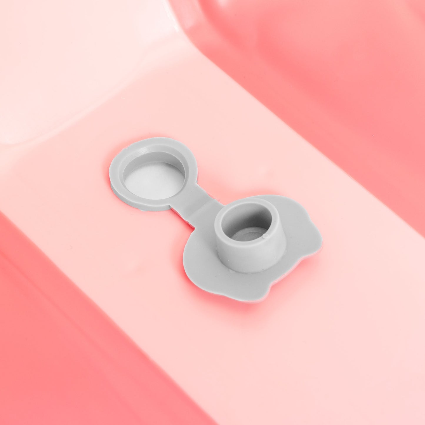 Foldable Baby Bathtub with Drain Plug – Pink, Safe Materials
