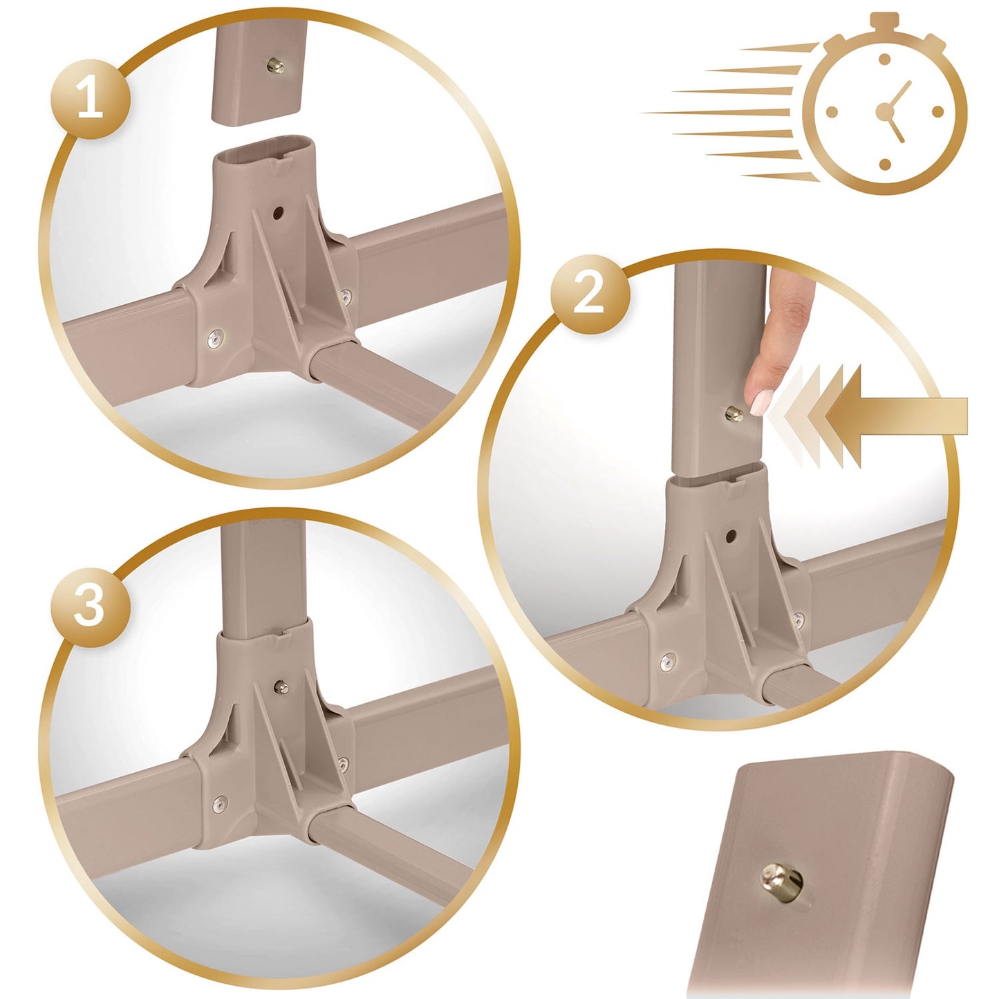 Foldable Baby Travel Crib with Mattress and Adjustable Height