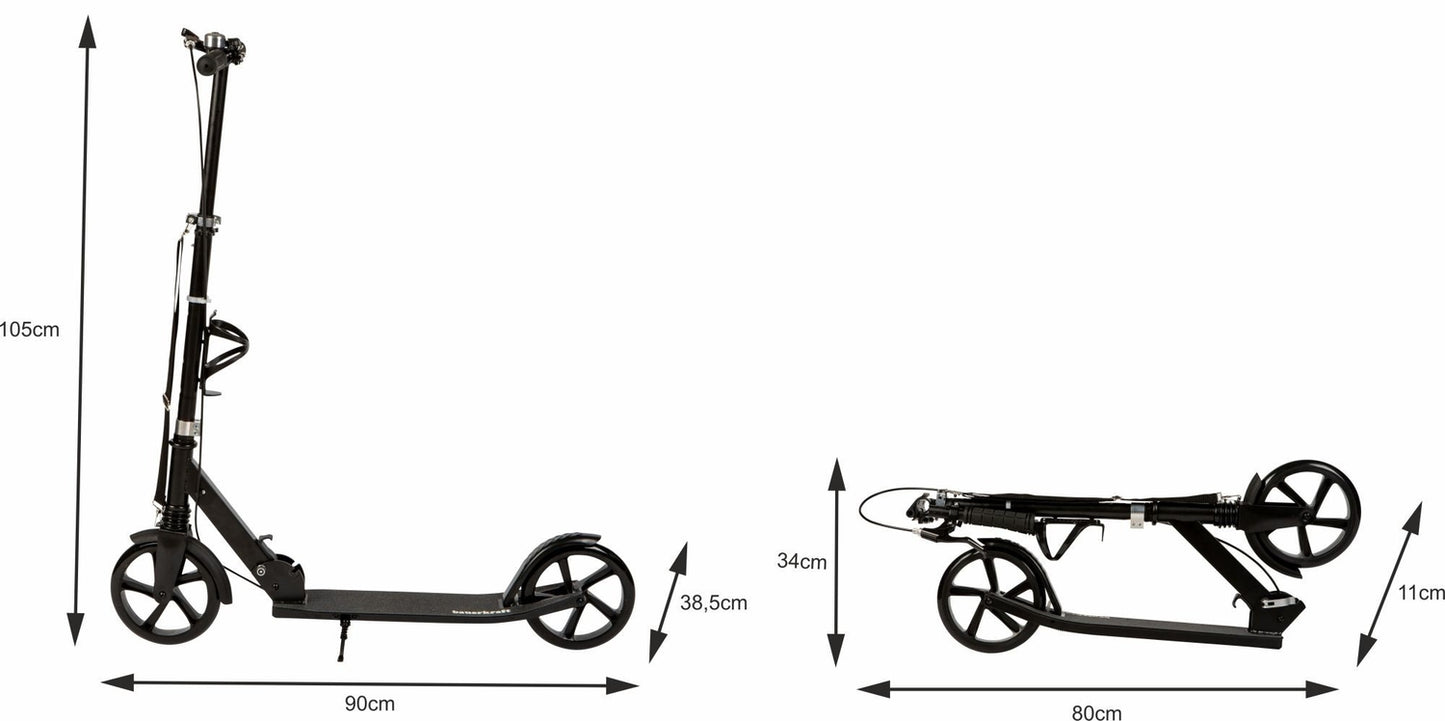 Foldable City Scooter for Kids & Teens, 200mm Wheels, Adjustable