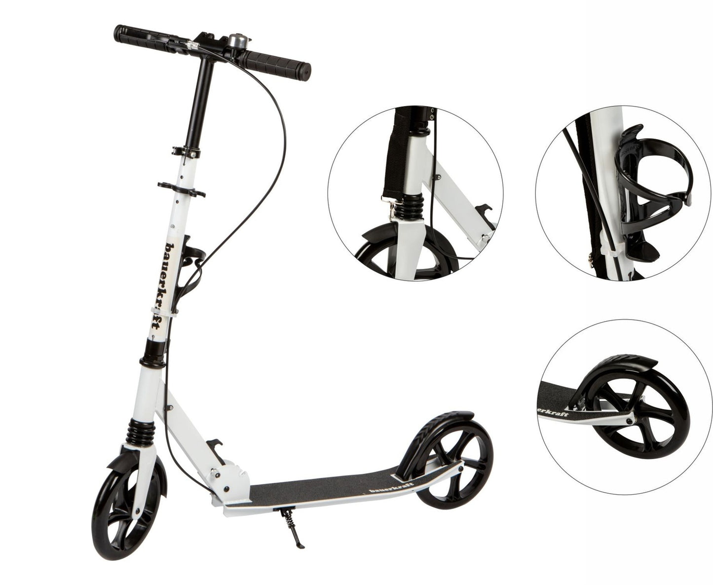 Foldable City Scooter for Kids & Teens, 200mm Wheels, Adjustable