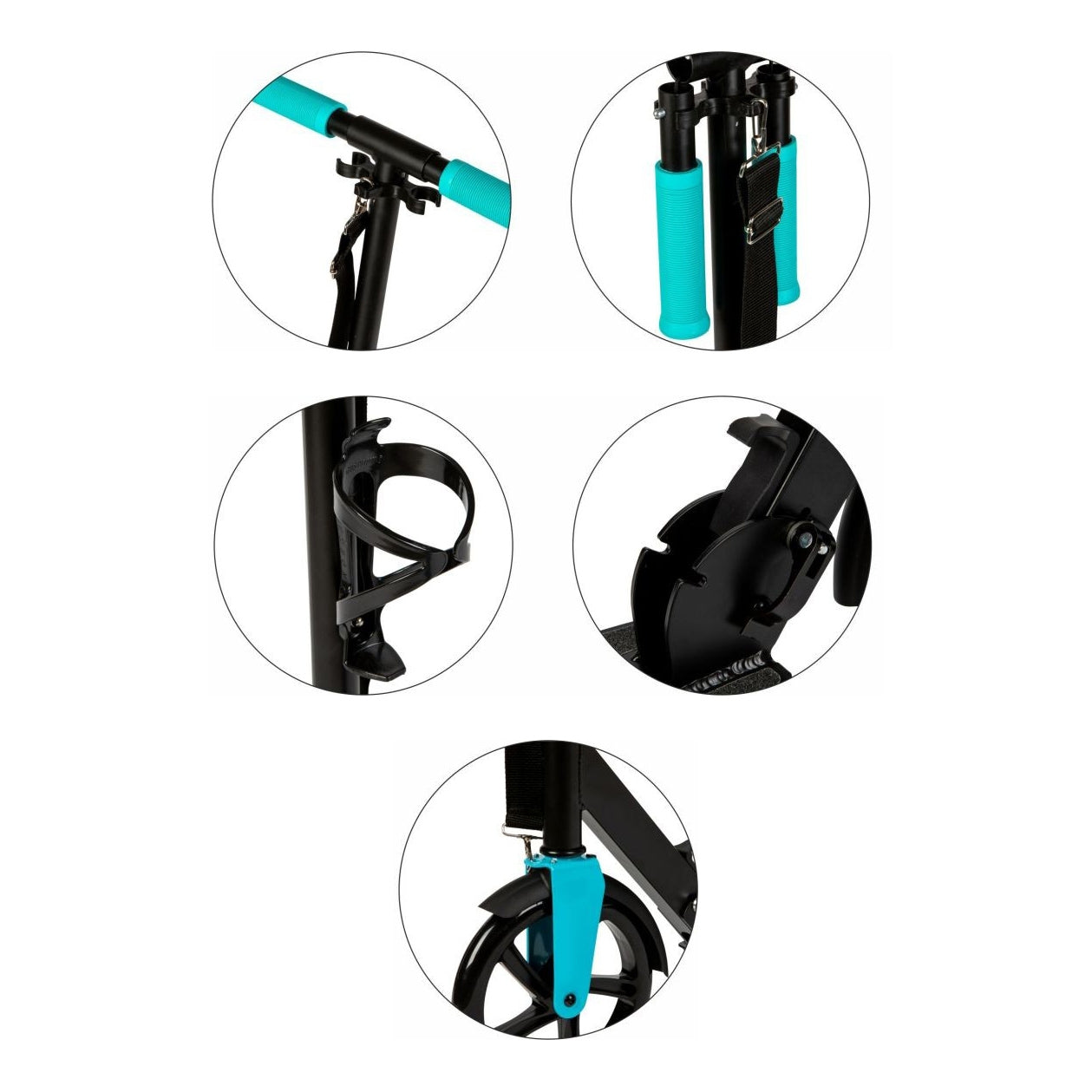 Foldable City Scooter for Kids & Teens, 200mm Wheels, Adjustable