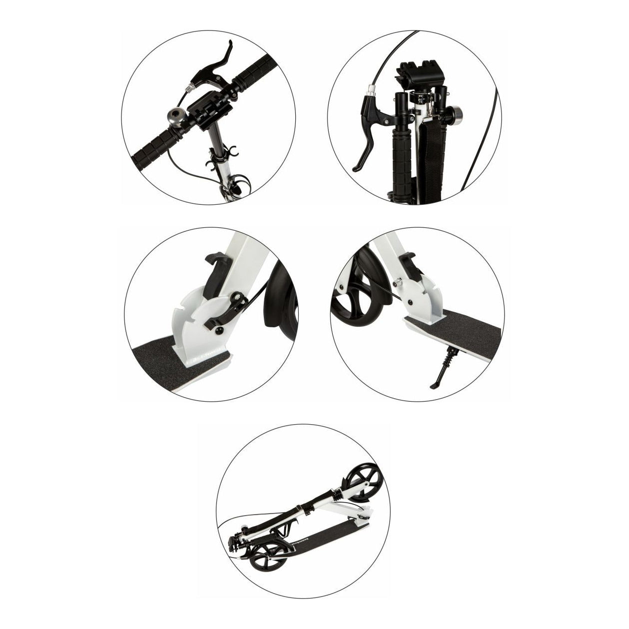 Foldable City Scooter for Kids & Teens, 200mm Wheels, Adjustable