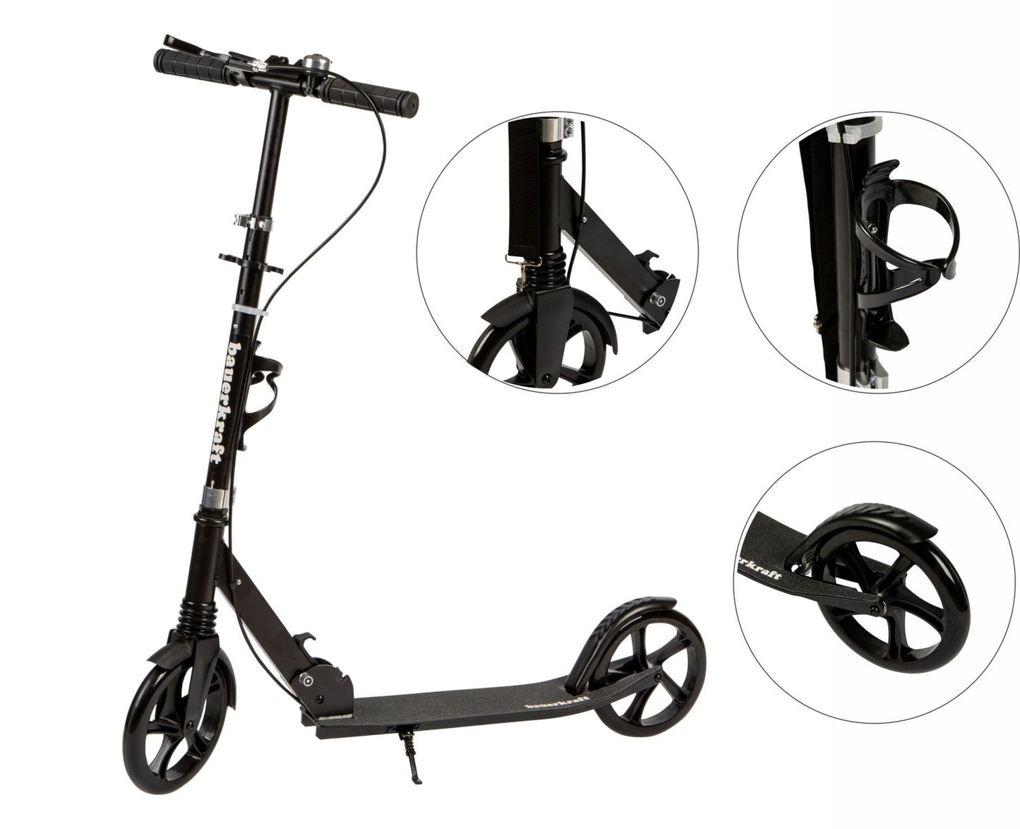 Foldable City Scooter for Kids & Teens, 200mm Wheels, Adjustable