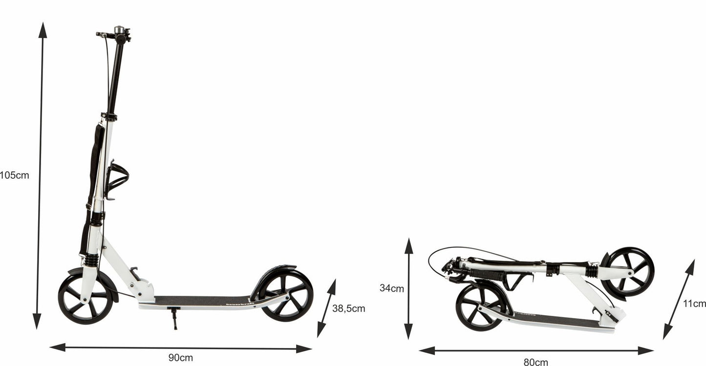 Foldable City Scooter for Kids & Teens, 200mm Wheels, Adjustable
