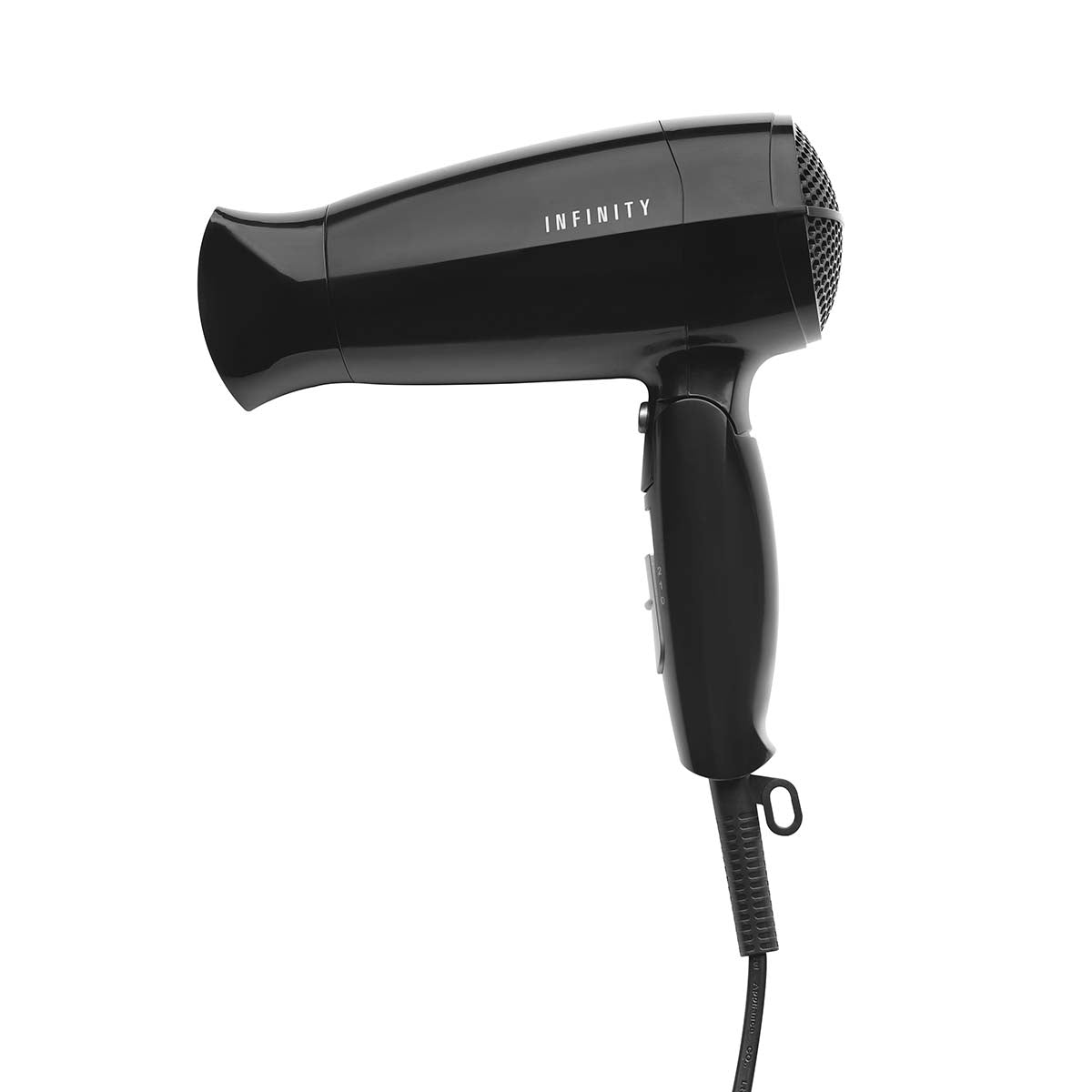 Foldable Hair Dryer, 1600W, Black, Travel-Friendly