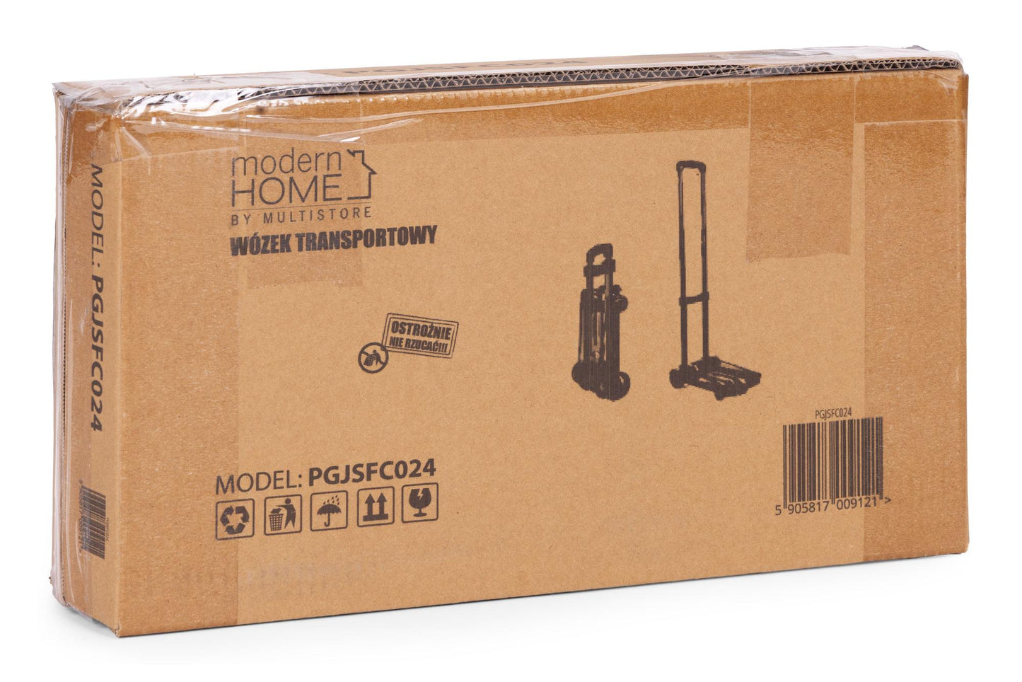 Foldable Hand Truck with Telescopic Handle, 30 kg Capacity