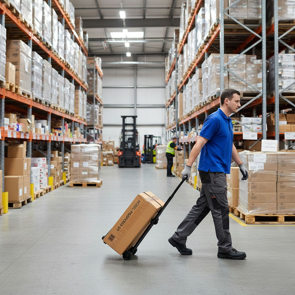 Foldable Hand Truck with Telescopic Handle, 30 kg Capacity