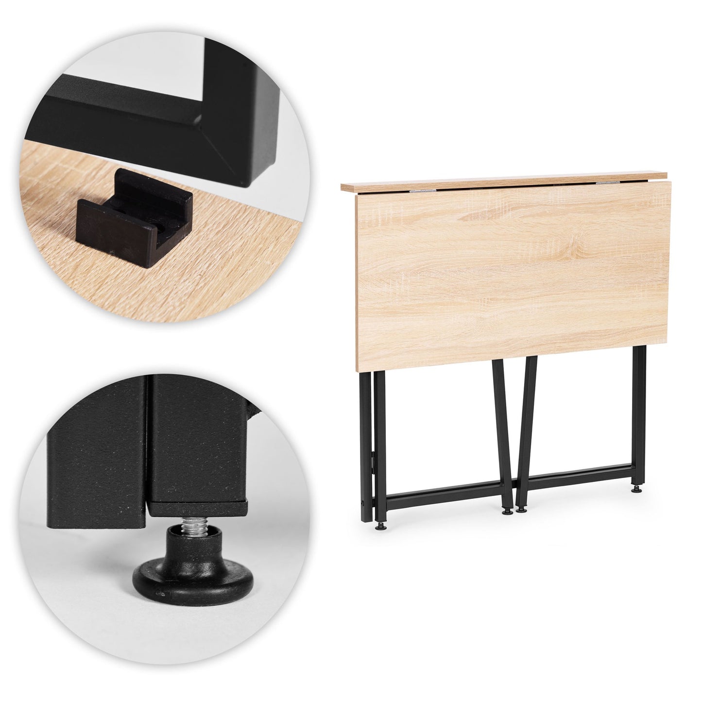 Foldable Laptop Desk, 80x45 cm, MDF, Loft Style