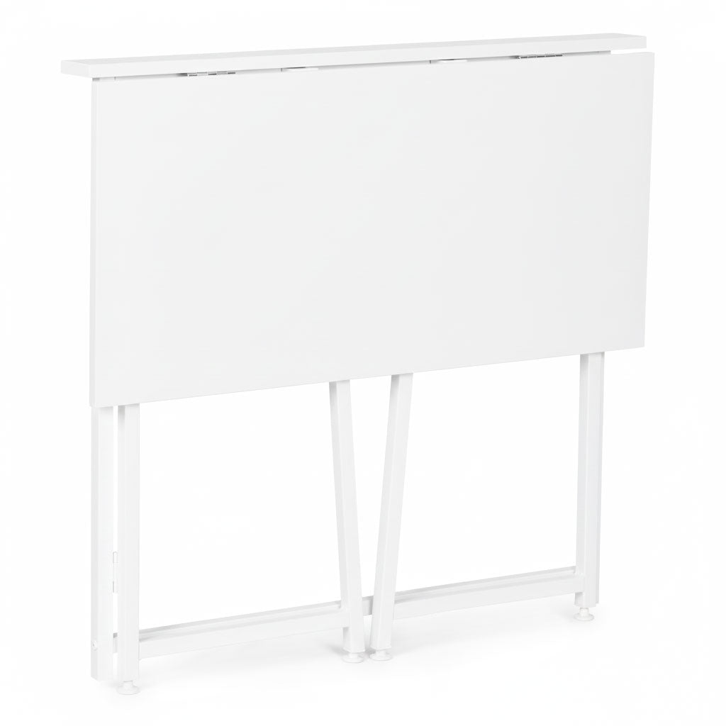Foldable Laptop Desk 80x45 cm, White MDF, Space-Saving