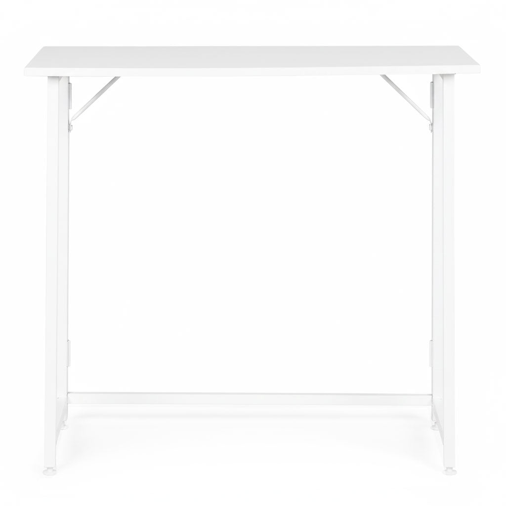 Foldable Laptop Desk 80x45 cm, White MDF, Space-Saving