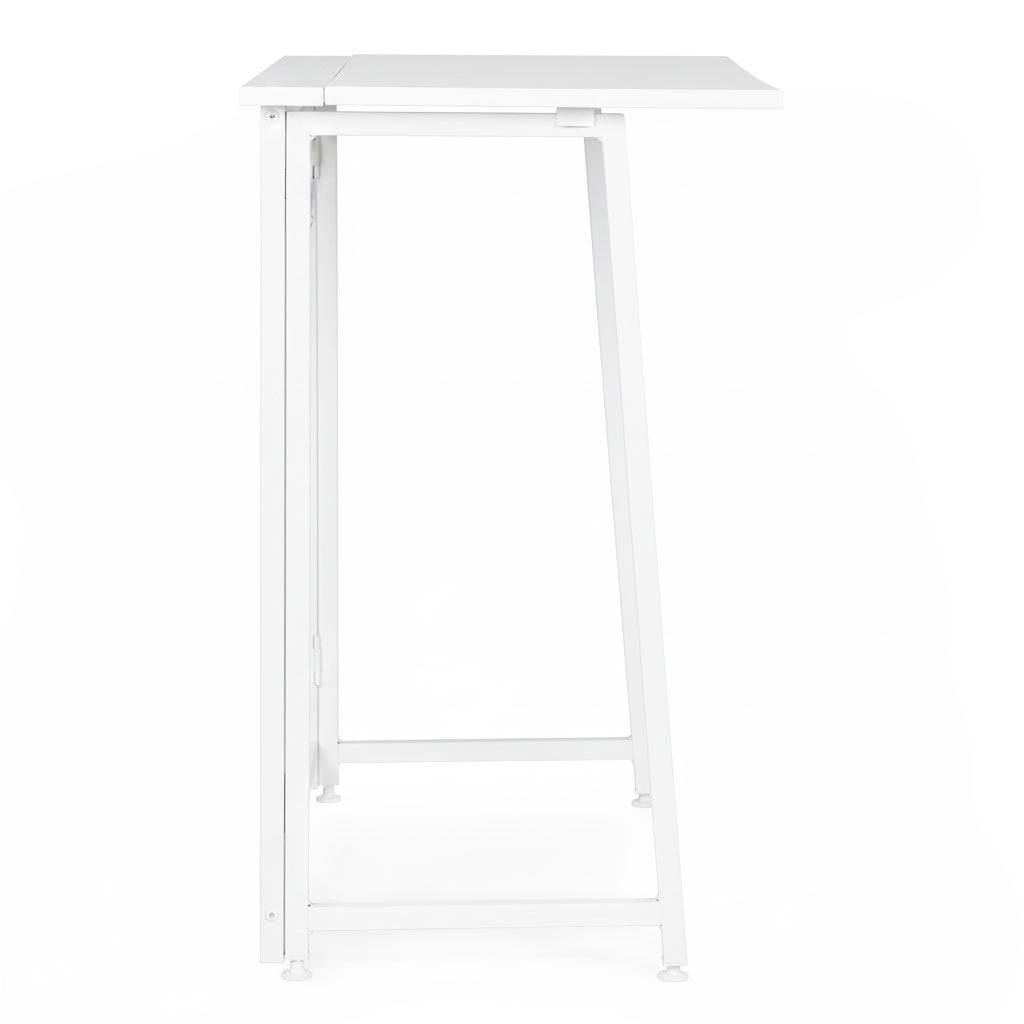 Foldable Laptop Desk 80x45 cm, White MDF, Space-Saving