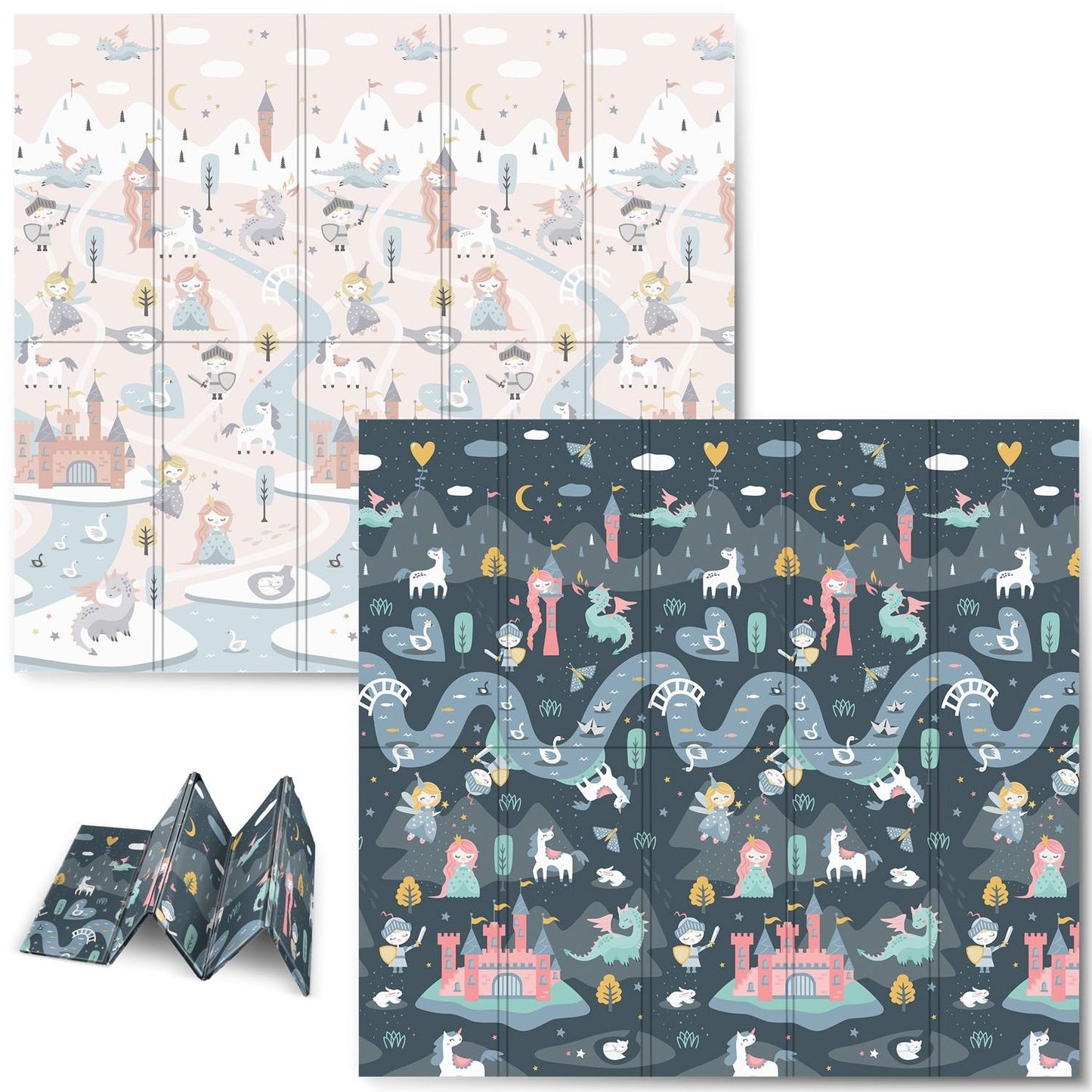 Foldable Play mat 200 x 180 x 1 cm - Nukido NK-340