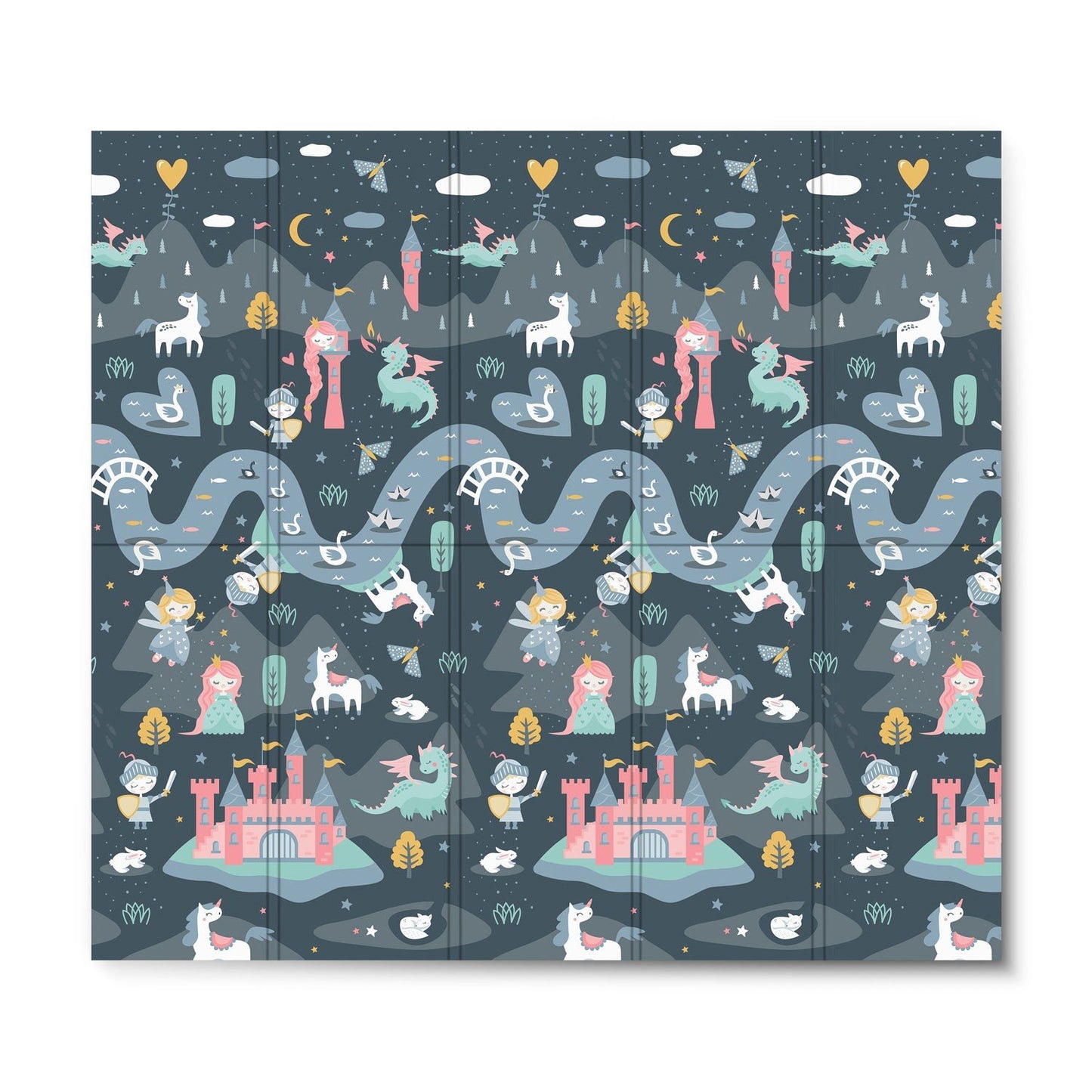 Foldable Play mat 200 x 180 x 1 cm - Nukido NK-340