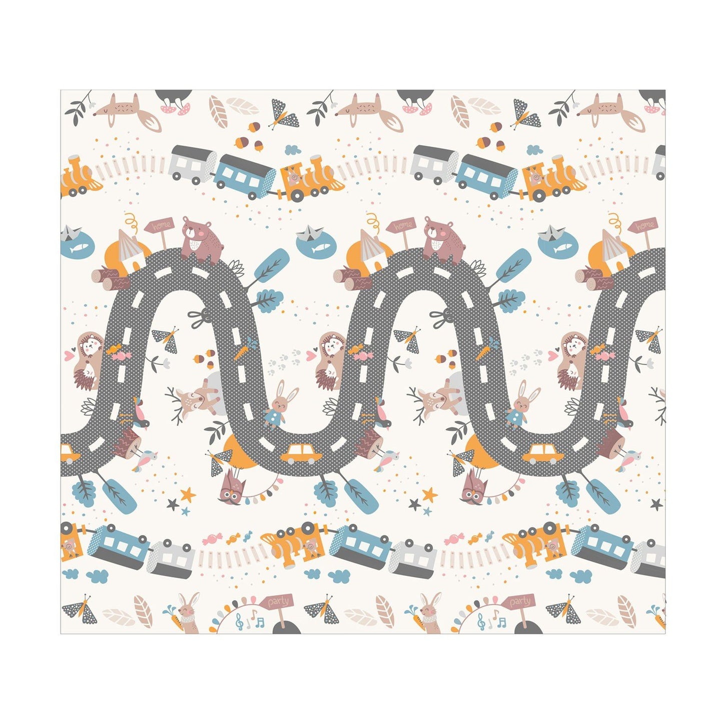 Foldable Play mat 200 x 180 x 1 cm - Nukido NK-340