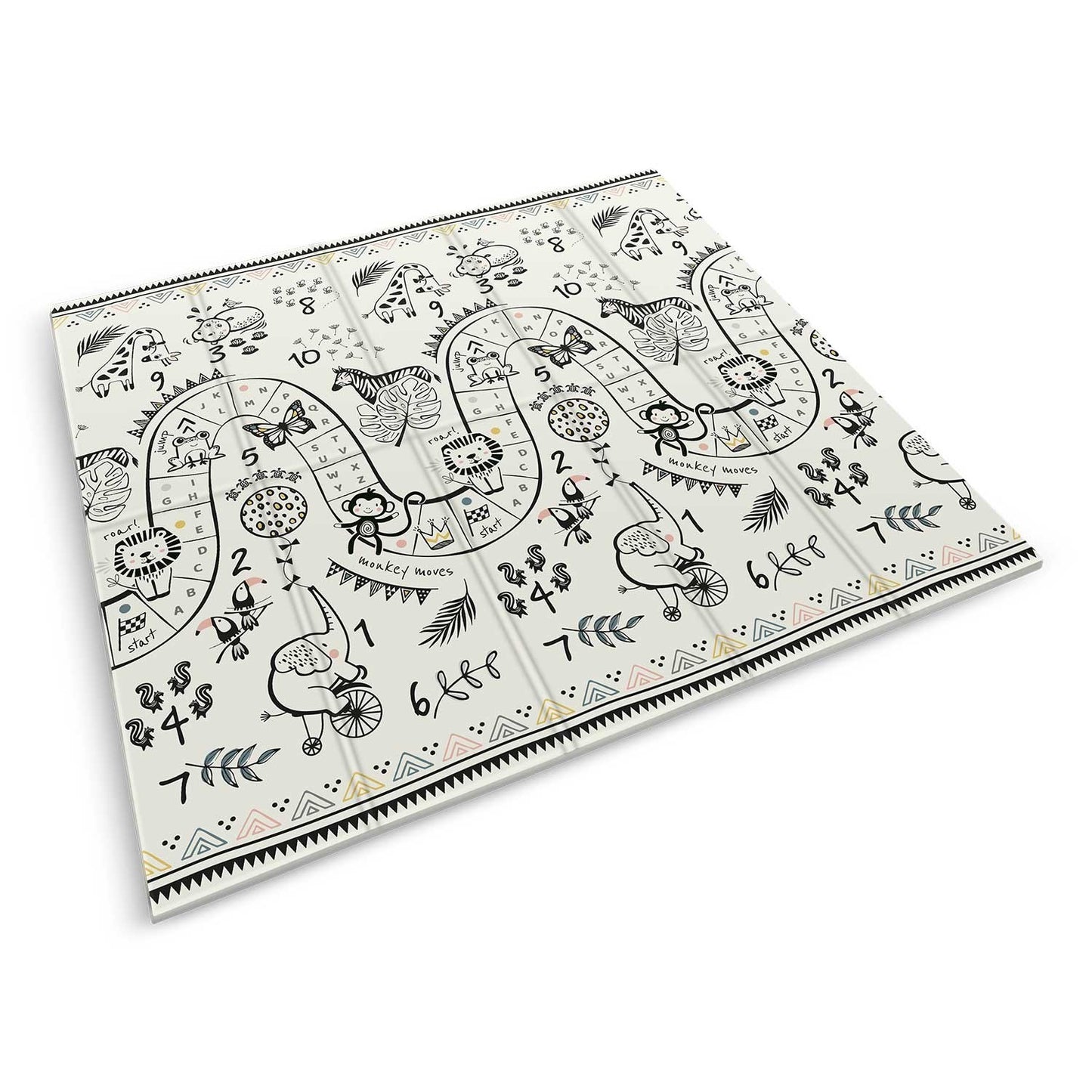 Foldable Play mat 200 x 180 x 1 cm Nukido NK-340 Ocean Safari