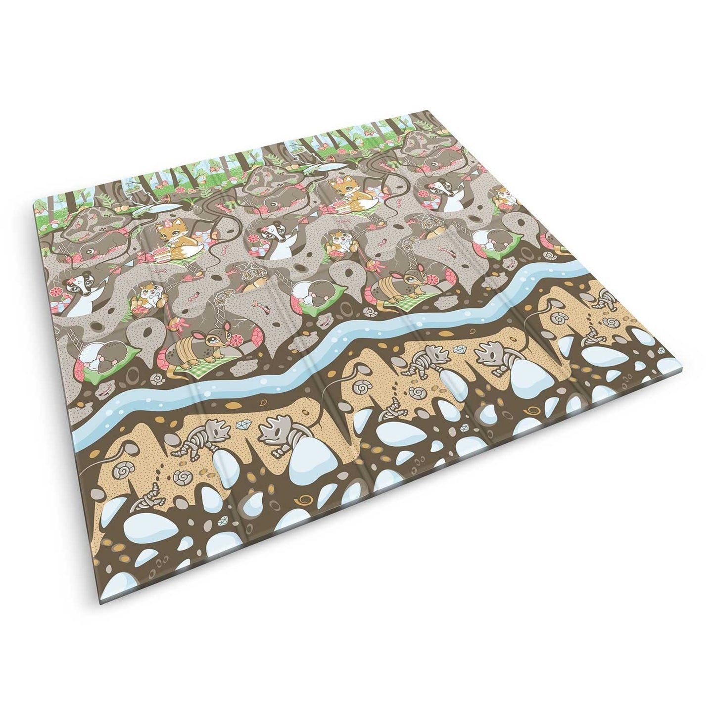 Foldable Playmat 200x180x1 cm Nukido NK-340 Sea and Land