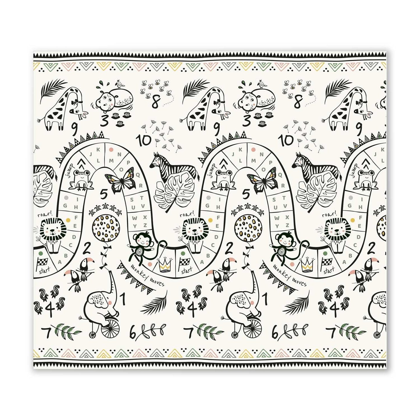 Foldable Play mat Nukido NK-340, 200 x 180 x 1 cm