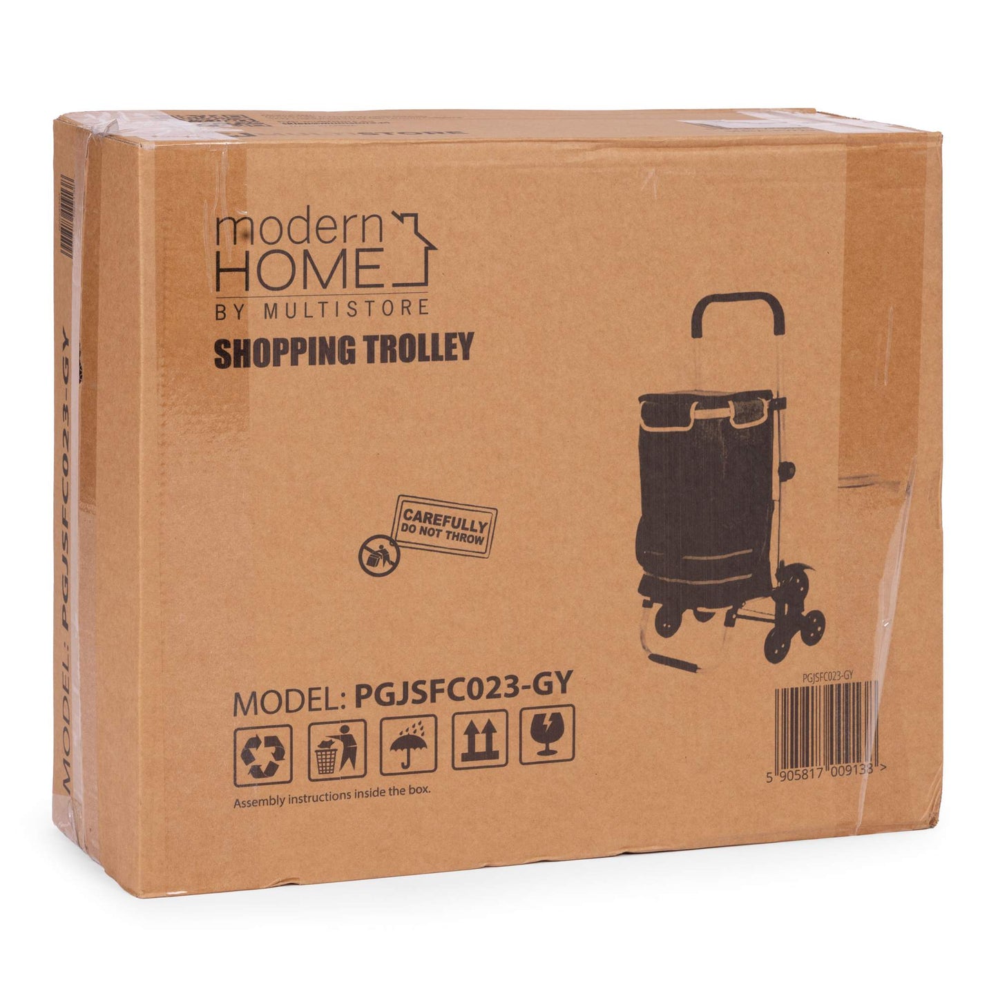 Foldable Shopping Trolley, 30L, Triple Wheels, Thermal Pocket
