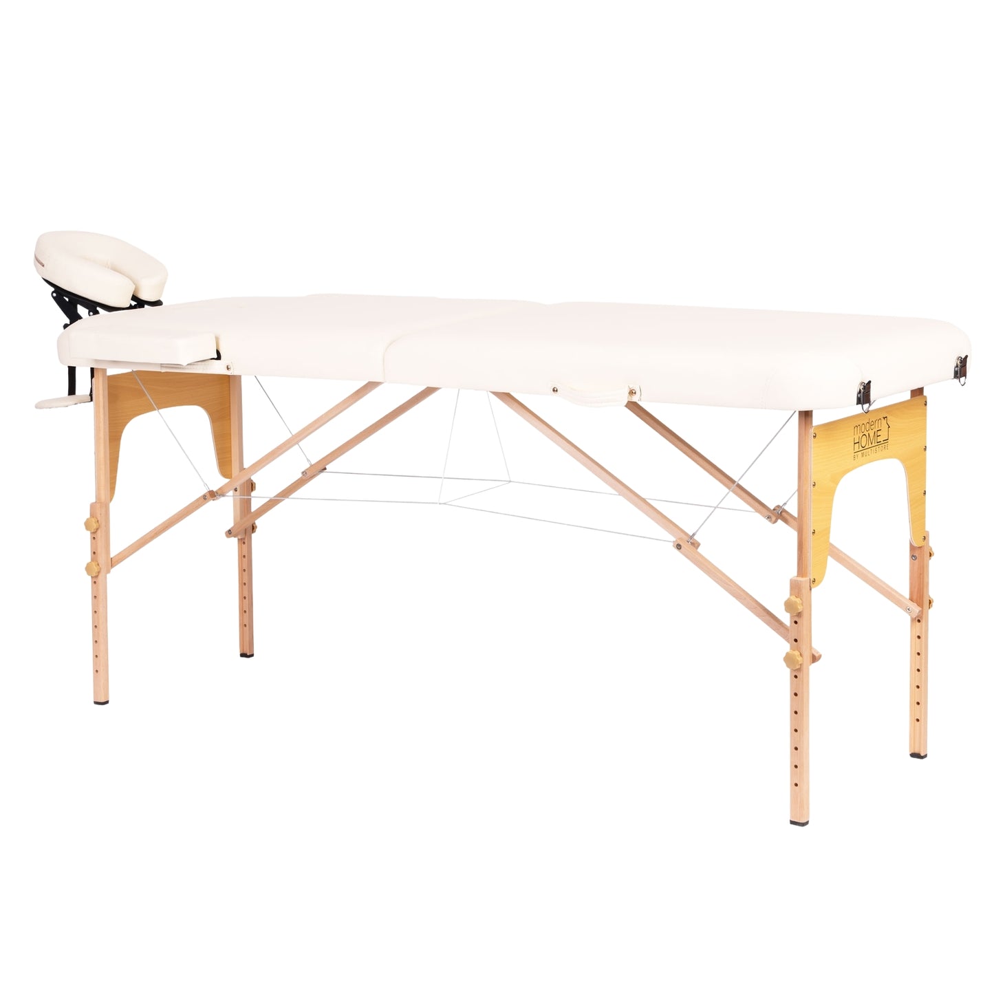 Foldable Wooden Massage Table, 2-Section with Carry Bag