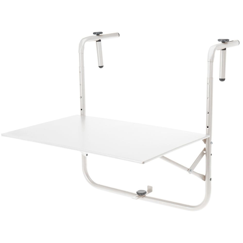 Foldable and adjustable balcony table for optimized space
