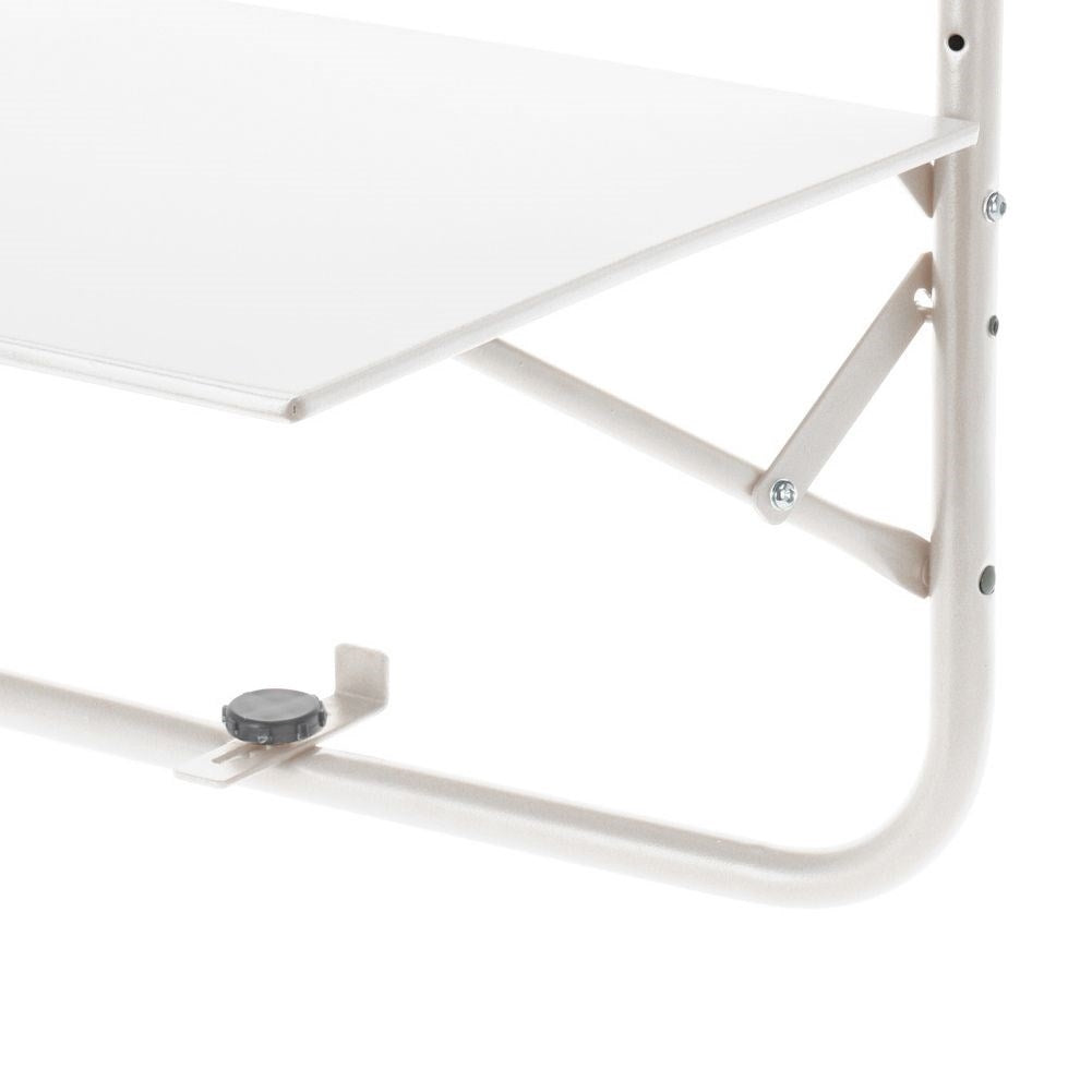 Foldable and adjustable balcony table for optimized space