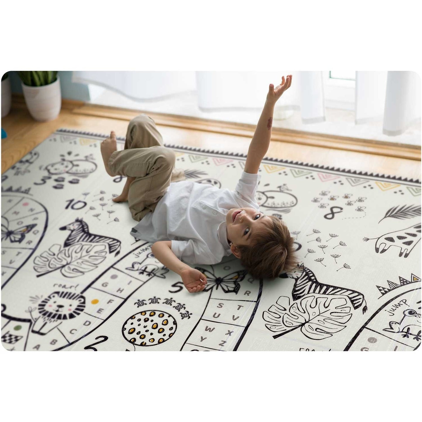 Foldable foam mat 200 x 150 x 1 cm Nukido NK-341