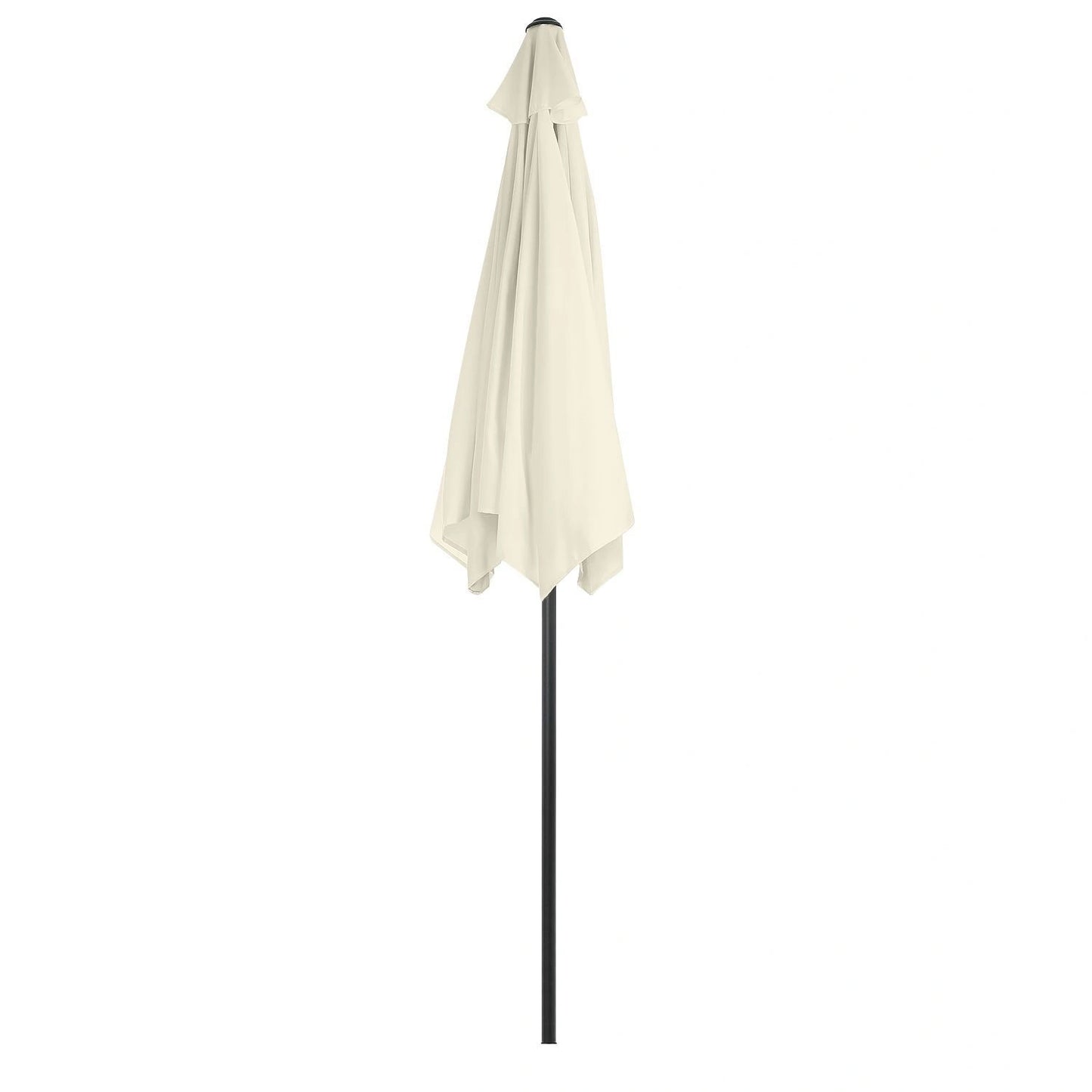 Foldable garden balcony umbrella, adjustable, 210 cm, beige