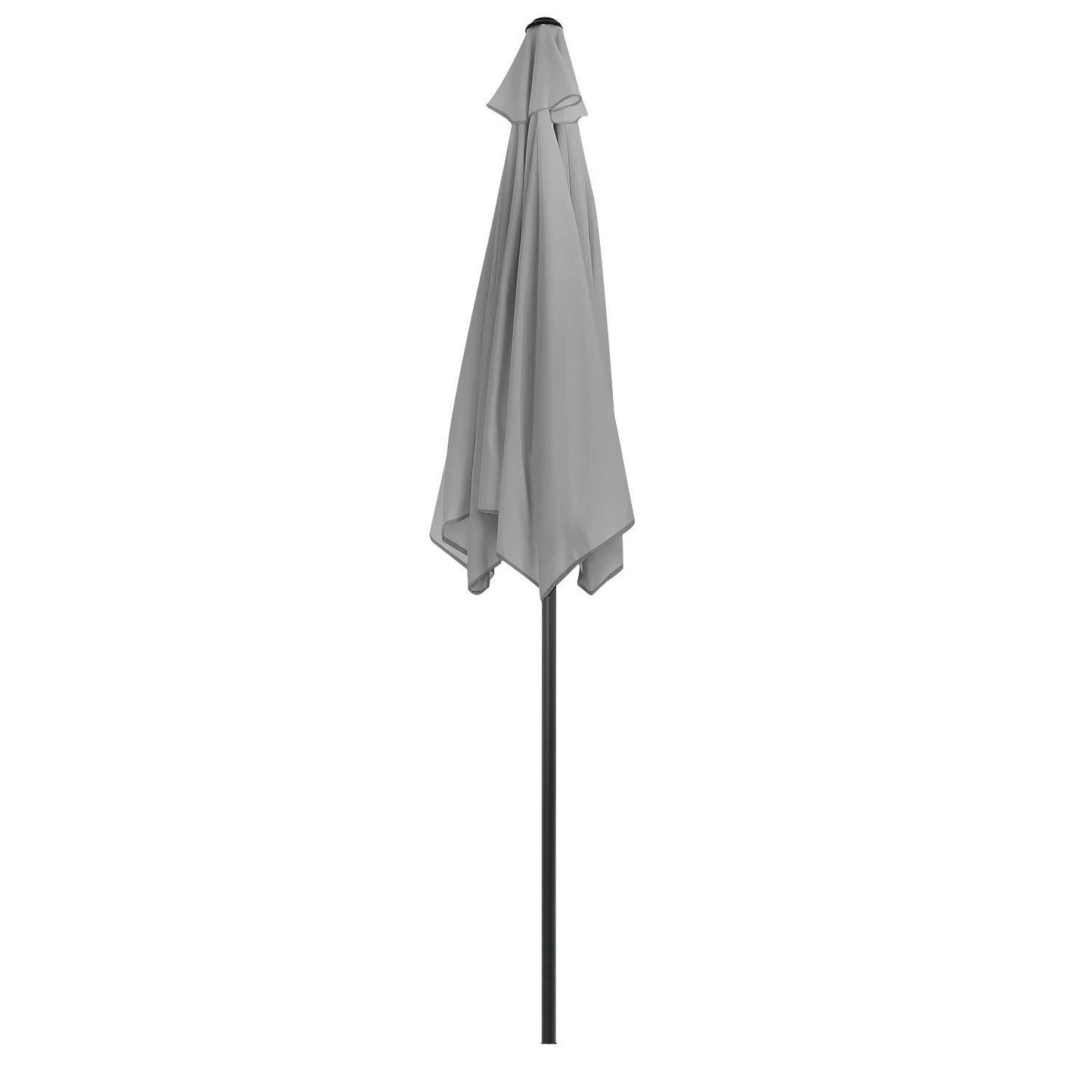 Foldable garden balcony umbrella, adjustable, 210 cm, gray
