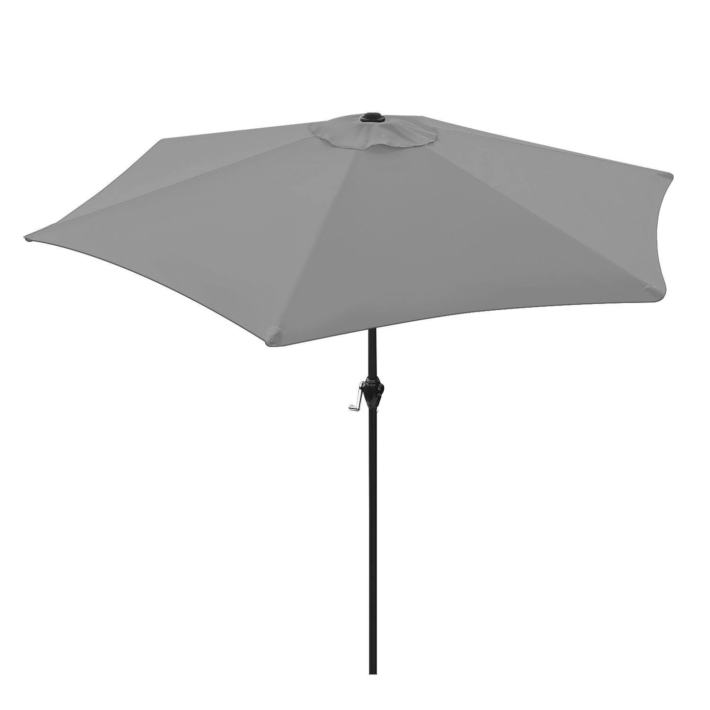 Foldable garden balcony umbrella, adjustable, 210 cm, gray