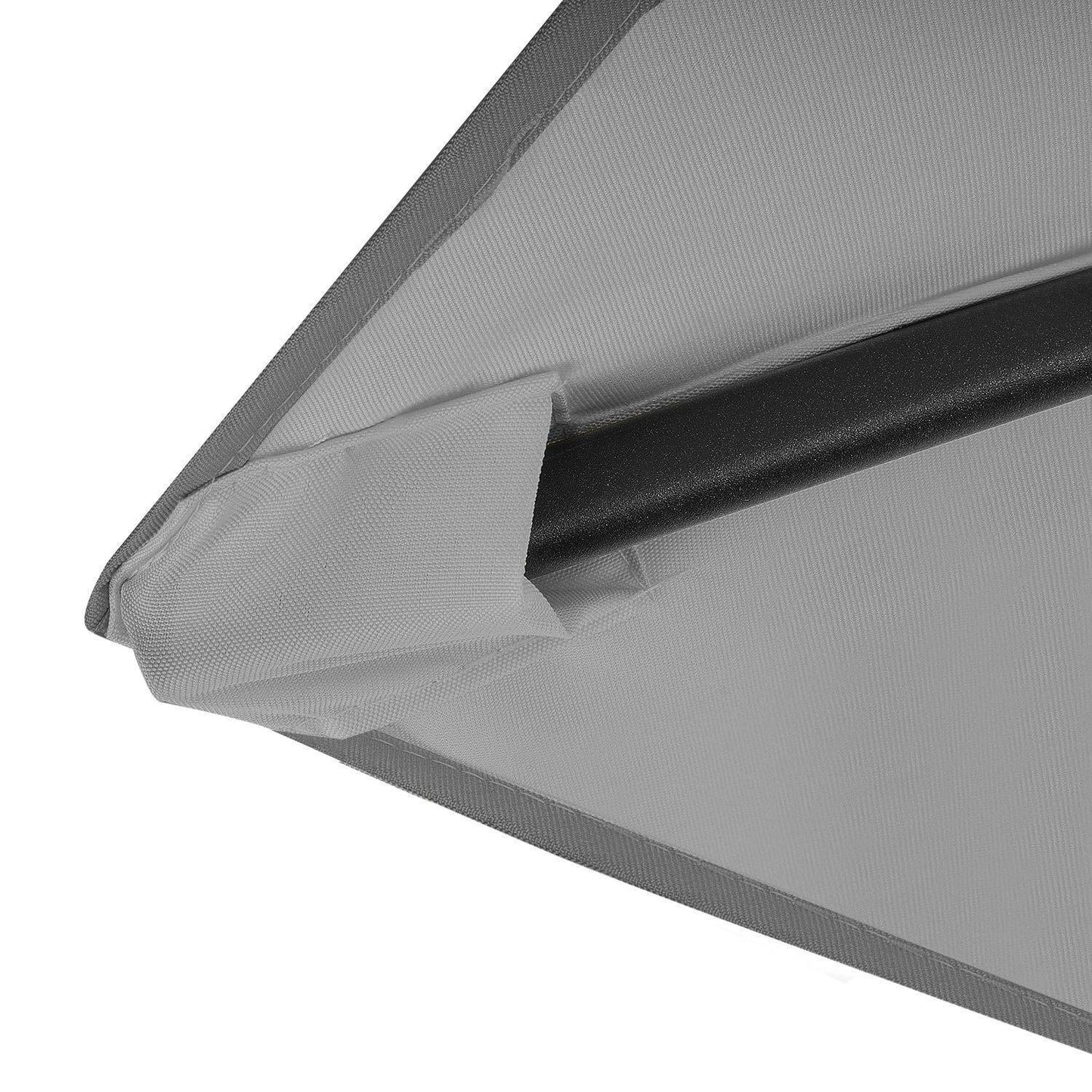 Foldable garden balcony umbrella, adjustable, 210 cm, gray